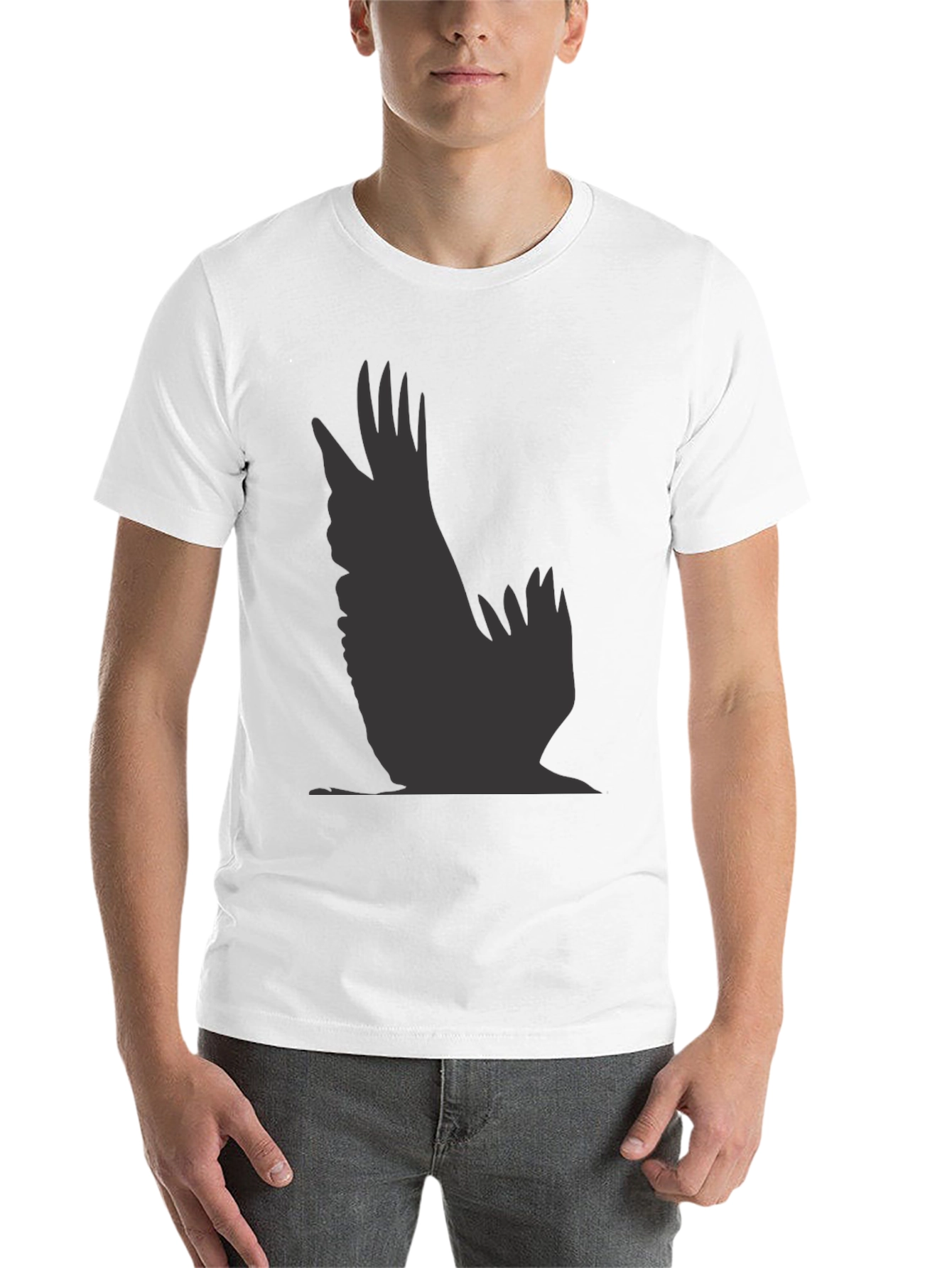 Raven Silhouette Black T-Shirt