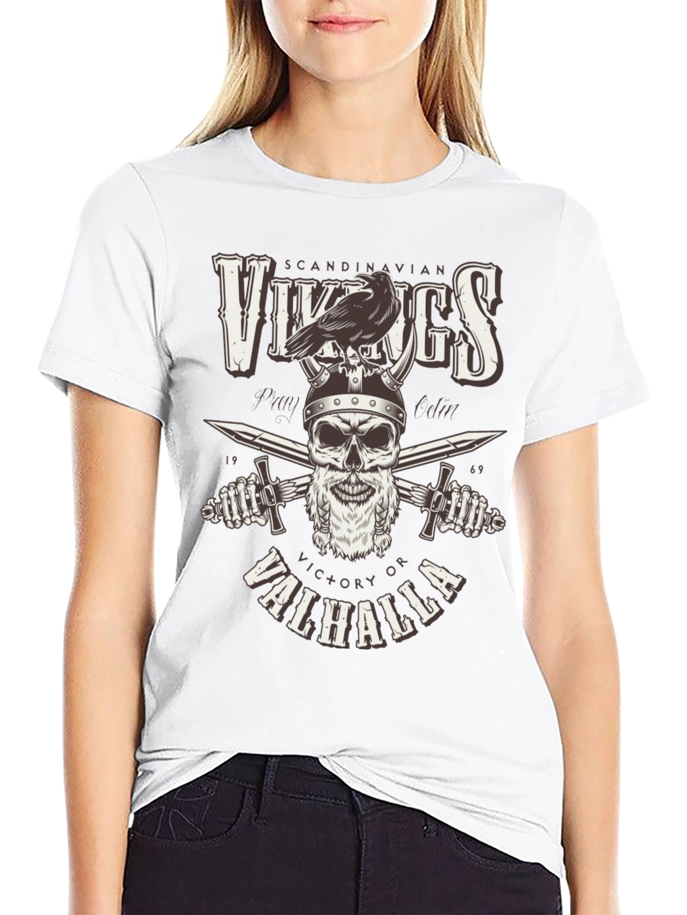 Vikings Victory or Valhalla Graphic Tee