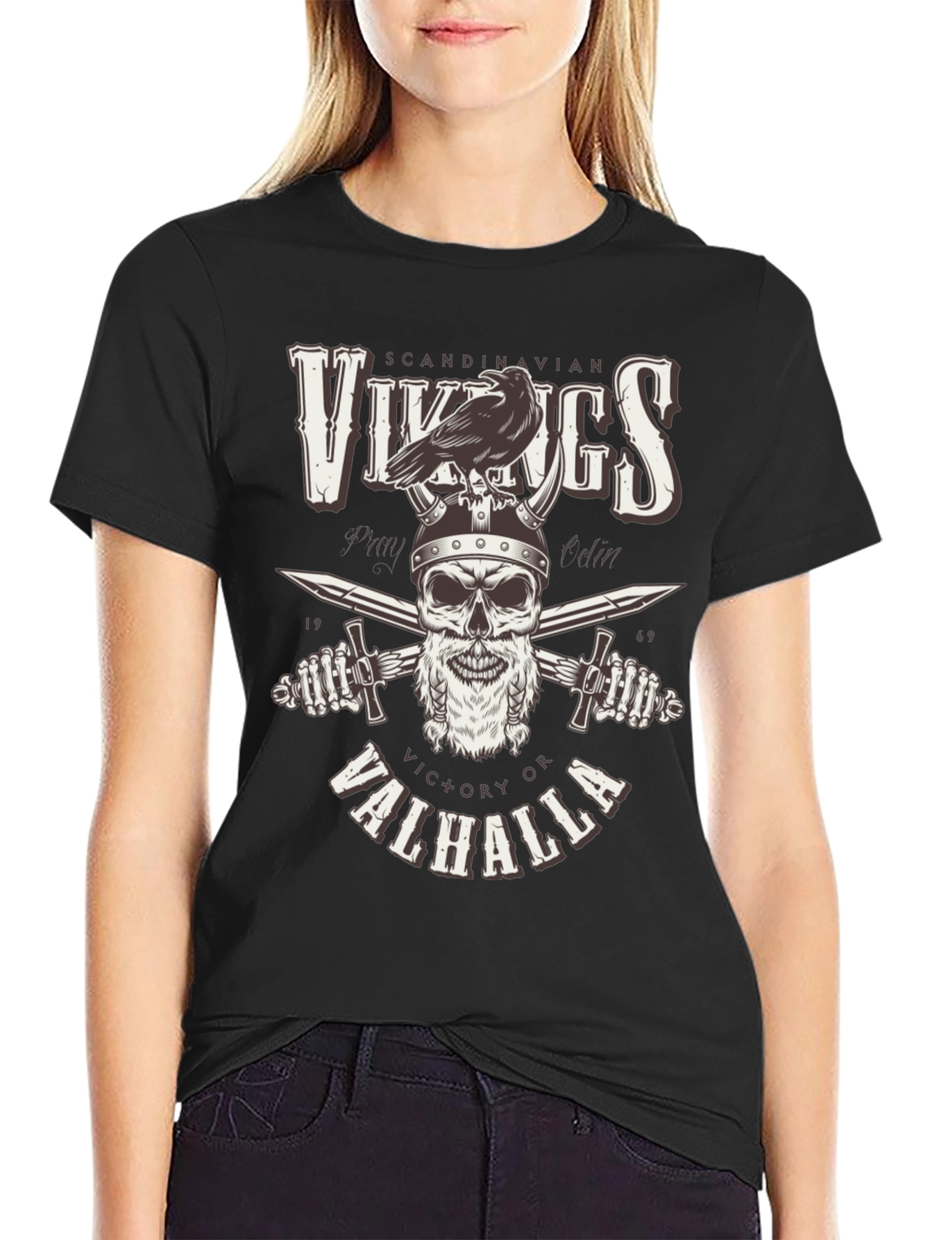 Vikings Victory or Valhalla Graphic Tee