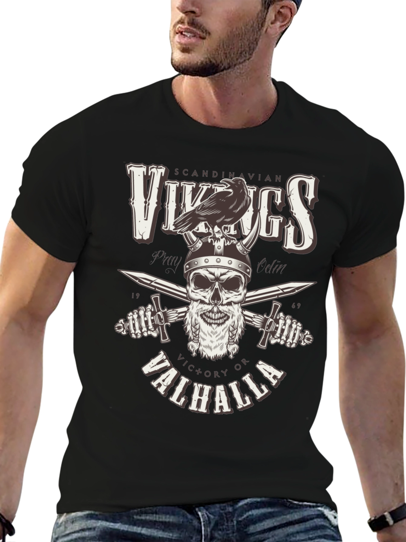 Vikings Victory or Valhalla Graphic Tee