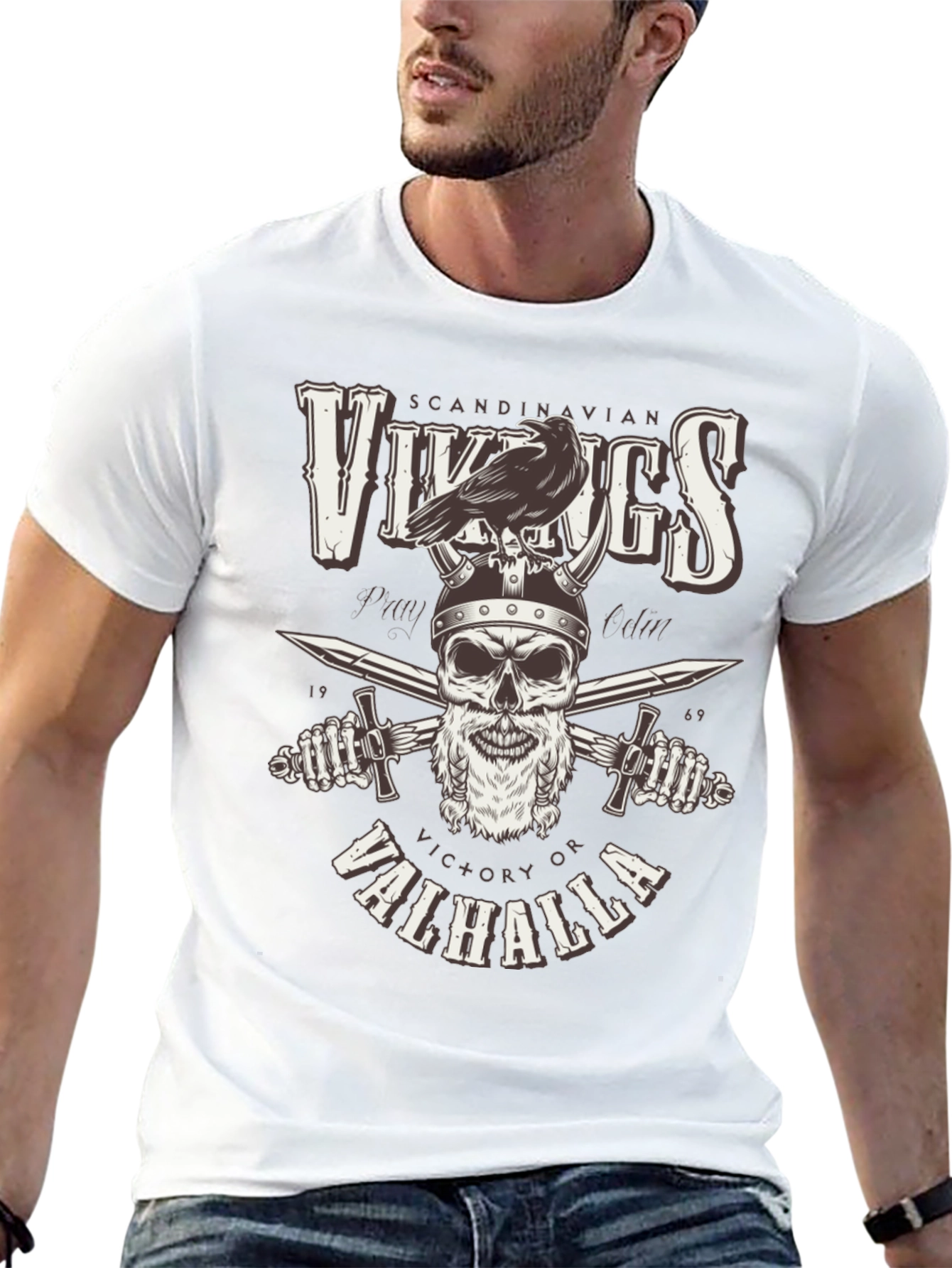 Vikings Victory or Valhalla Graphic Tee