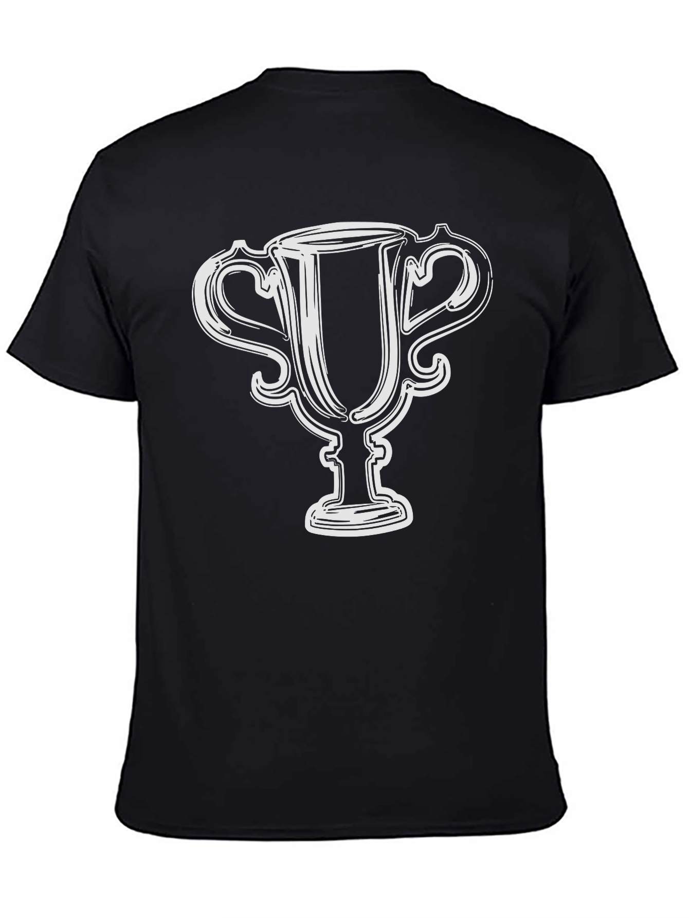 Trophy Graphic Tee - Casual Black T-Shirt