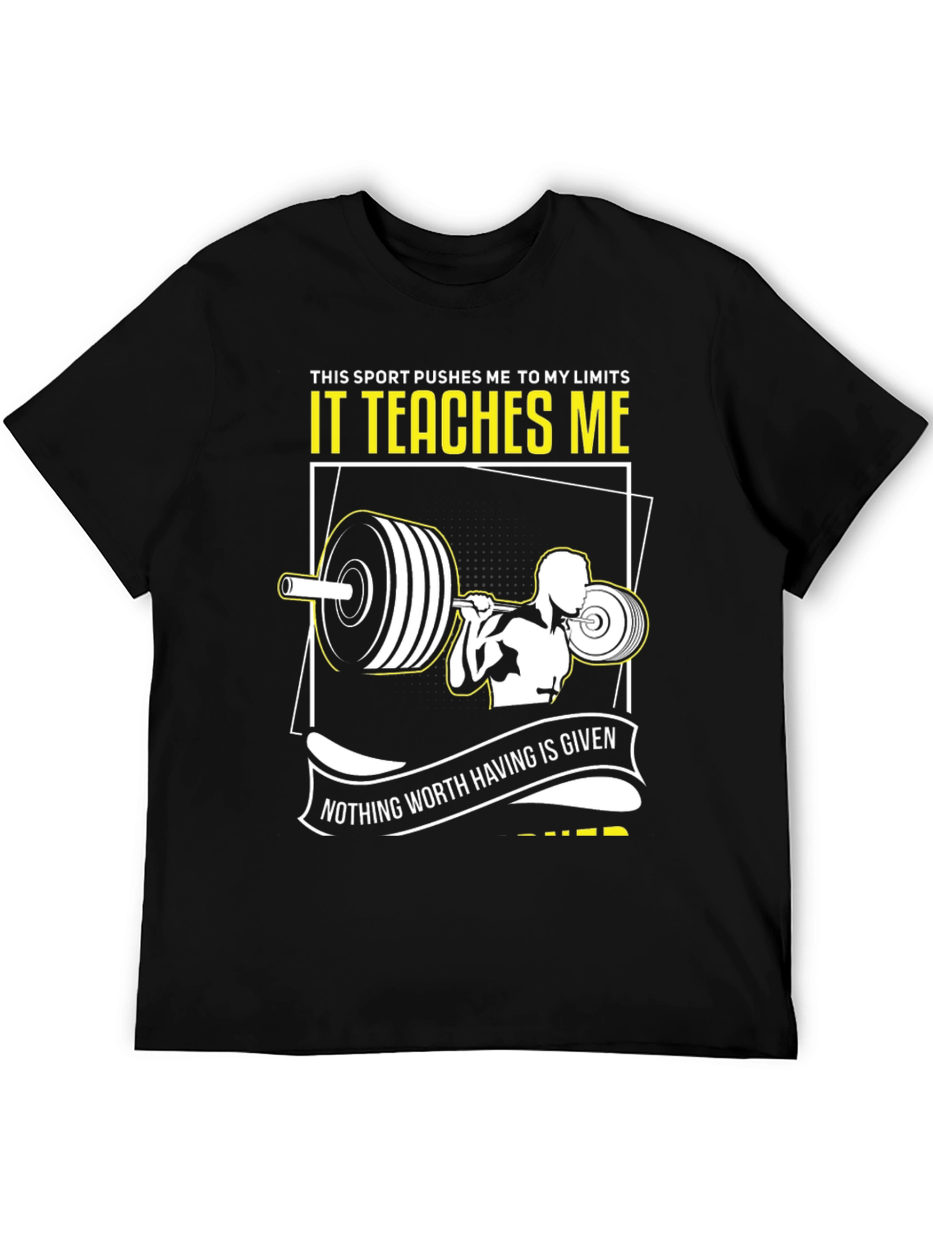 Weightlifting T-Shirt: Pushing Limits & Earning Success