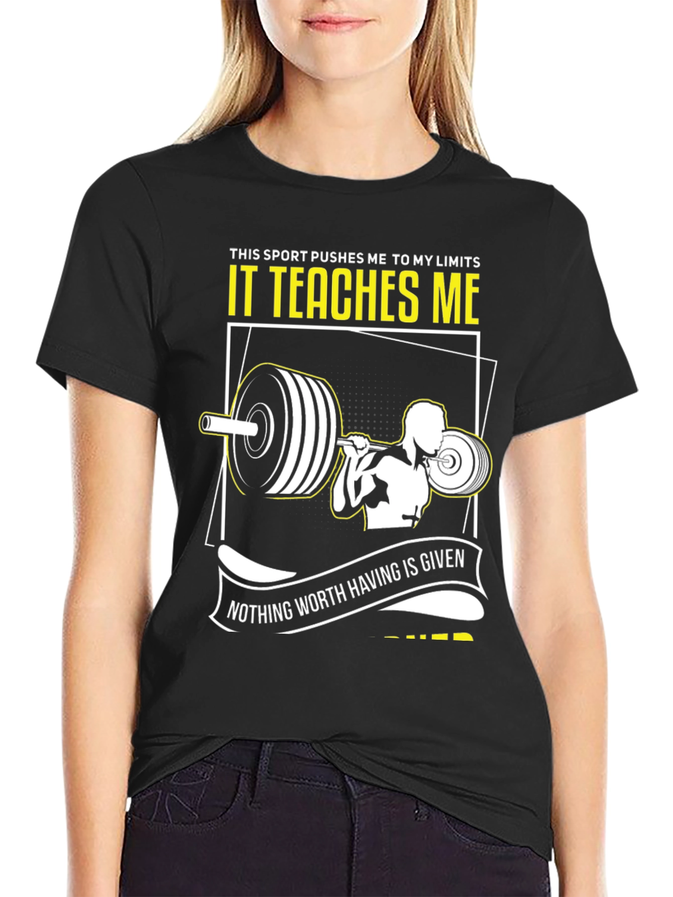 Weightlifting T-Shirt: Pushing Limits & Earning Success