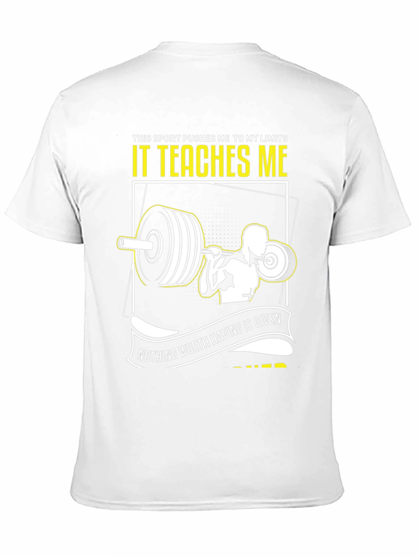 Weightlifting T-Shirt: Pushing Limits & Earning Success