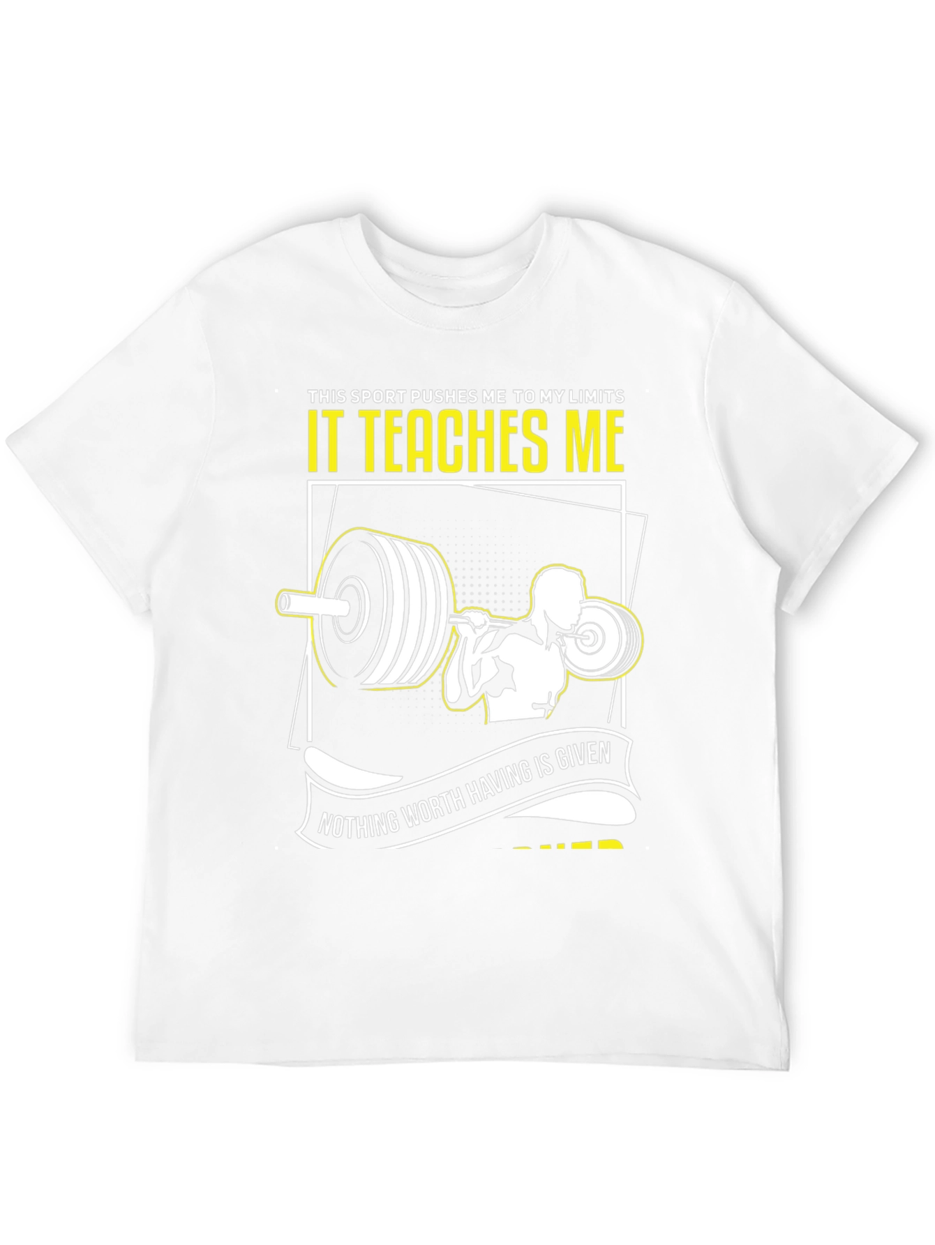 Weightlifting T-Shirt: Pushing Limits & Earning Success