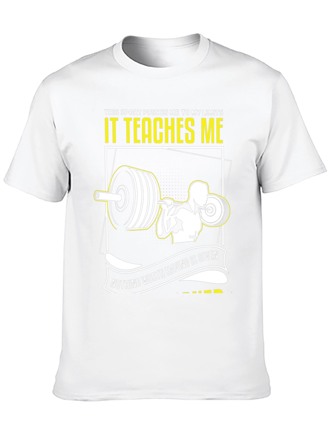 Weightlifting T-Shirt: Pushing Limits & Earning Success