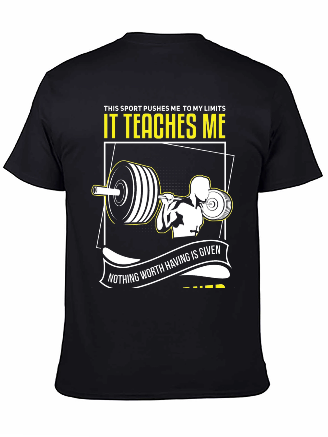 Weightlifting T-Shirt: Pushing Limits & Earning Success