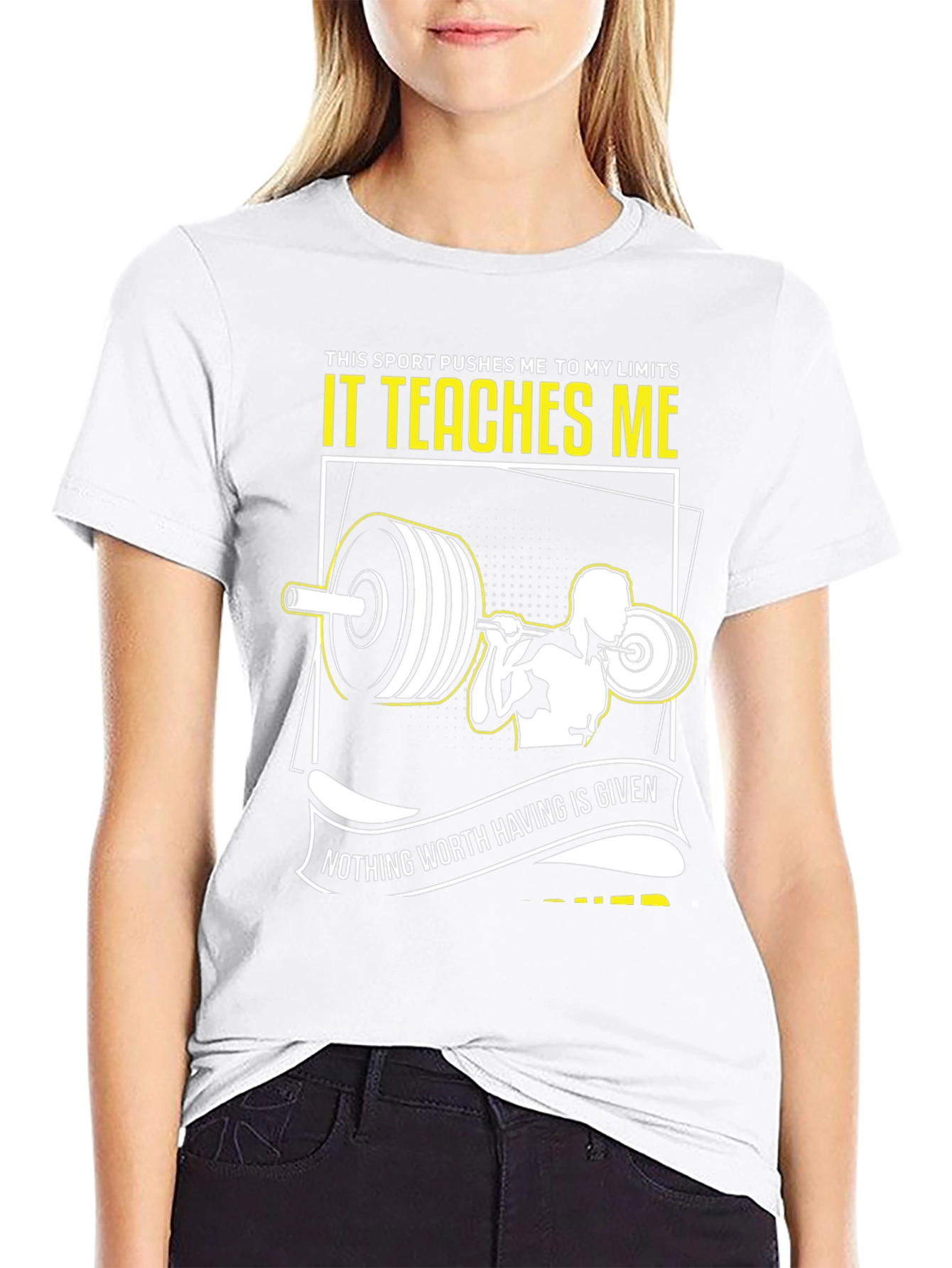Weightlifting T-Shirt: Pushing Limits & Earning Success