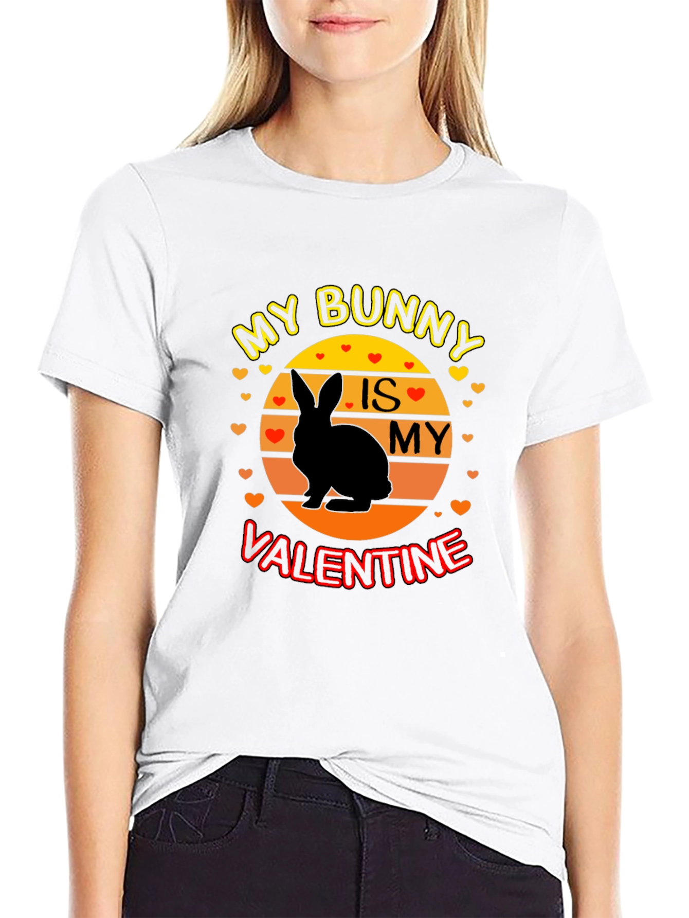 My Bunny is My Valentine Graphic T-Shirt