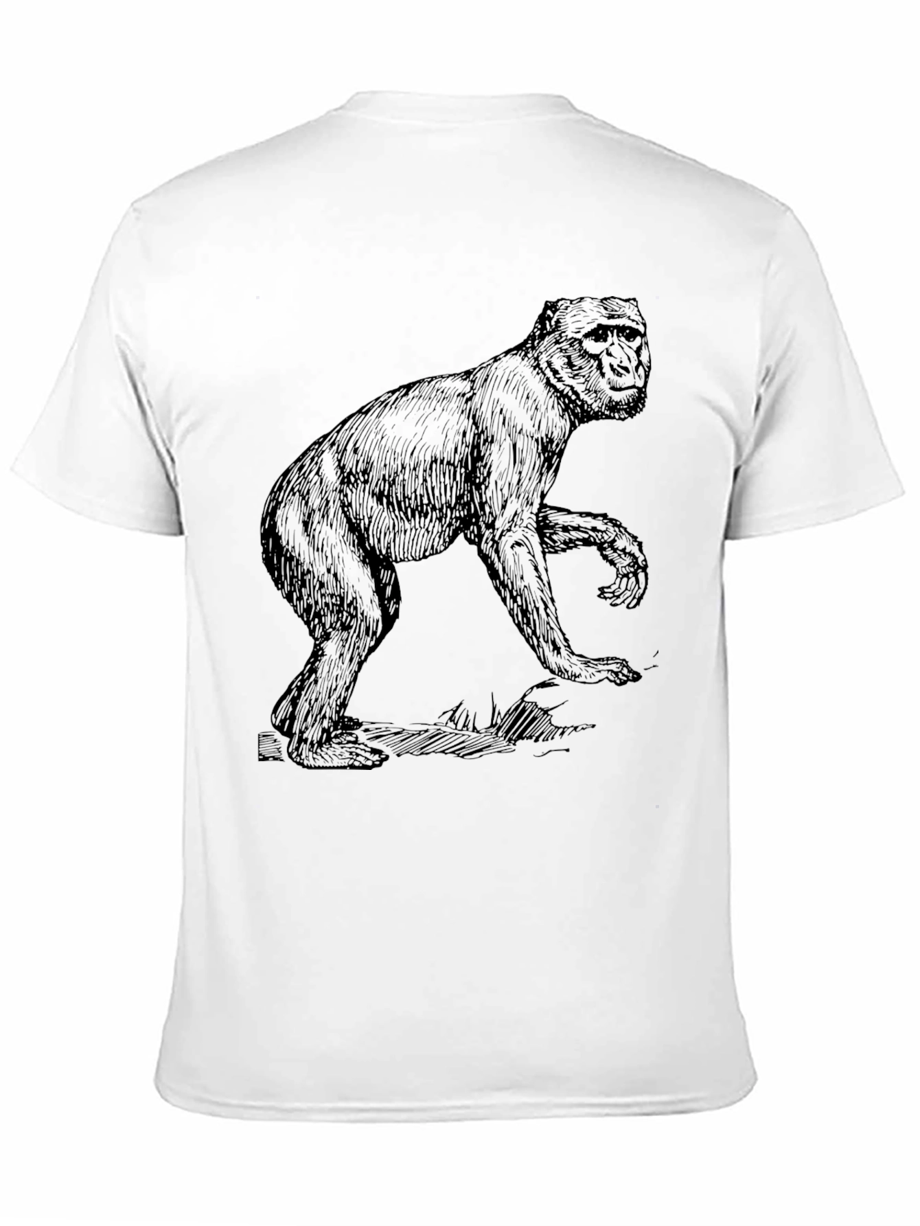 Monkey Graphic T-Shirt - Black