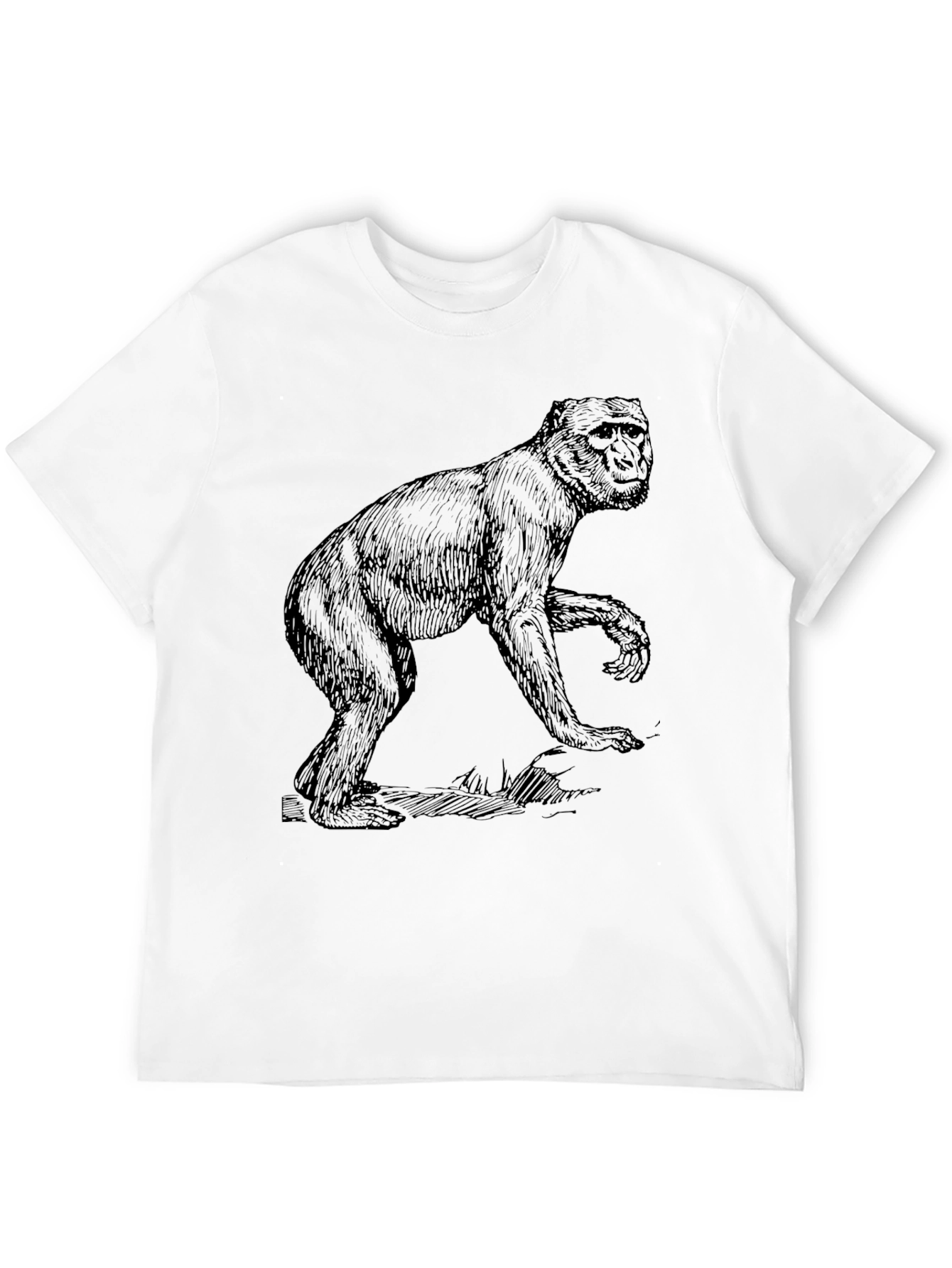 Monkey Graphic T-Shirt - Black