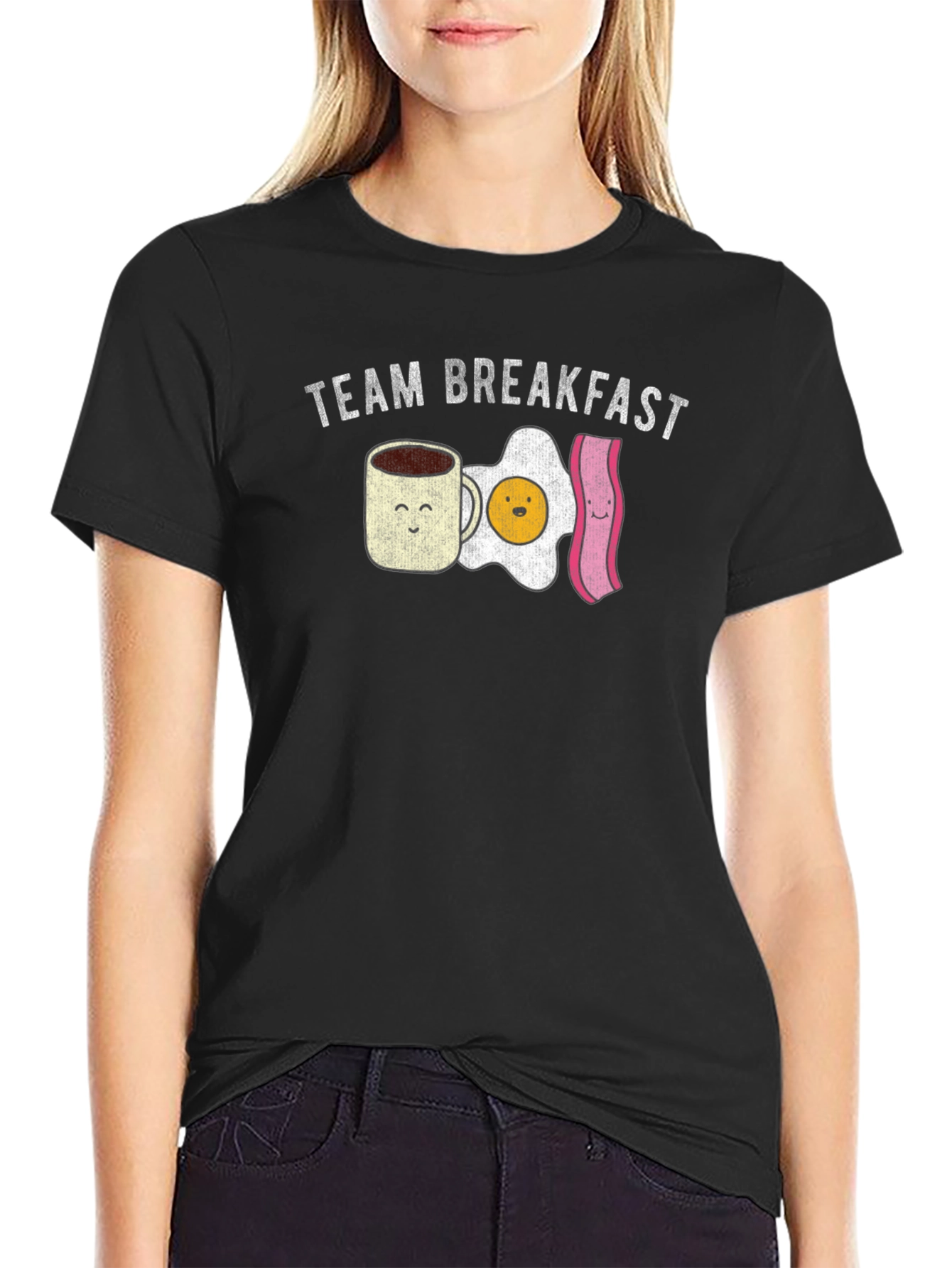 Team Breakfast Graphic T-Shirt