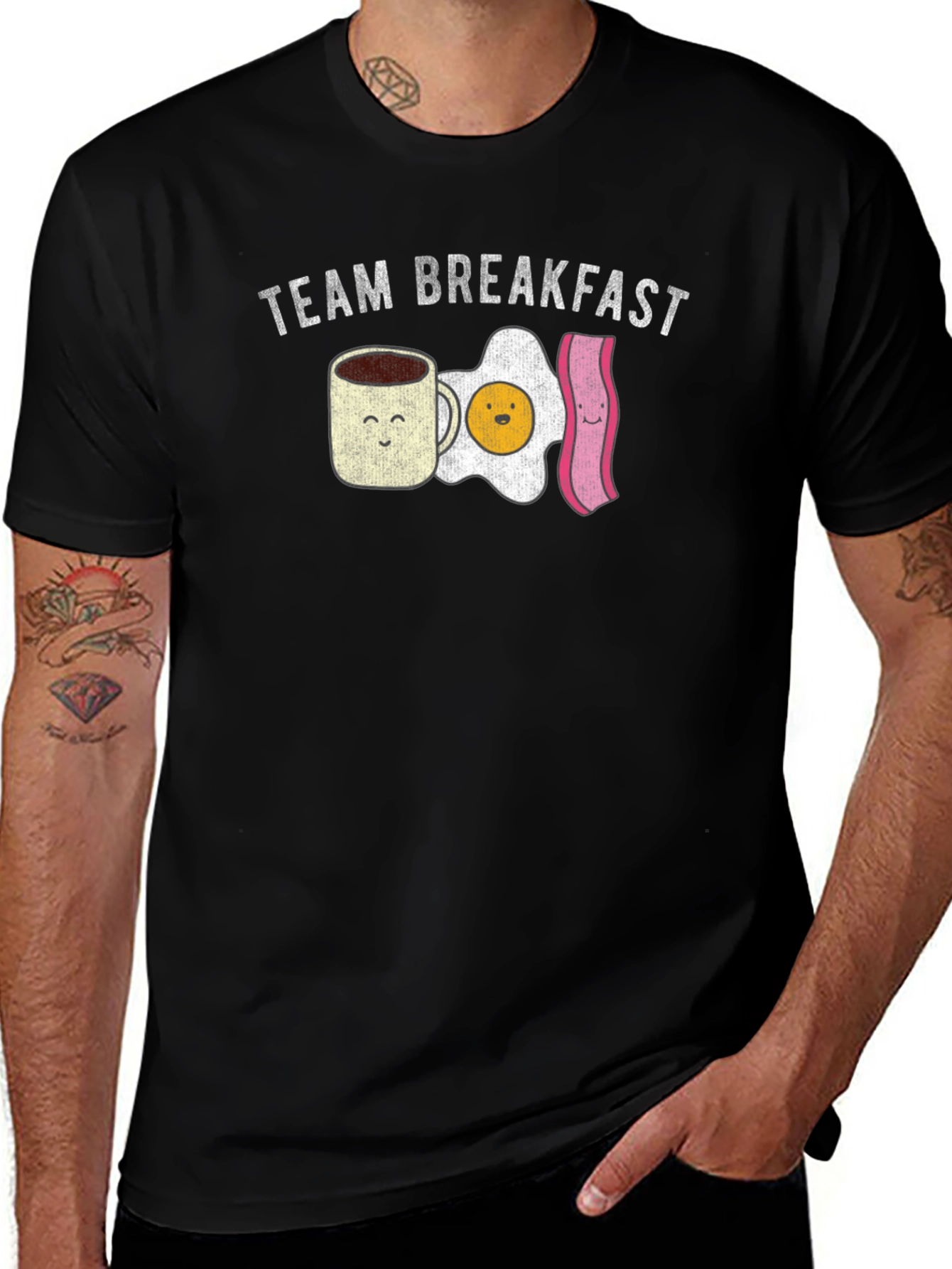 Team Breakfast Graphic T-Shirt