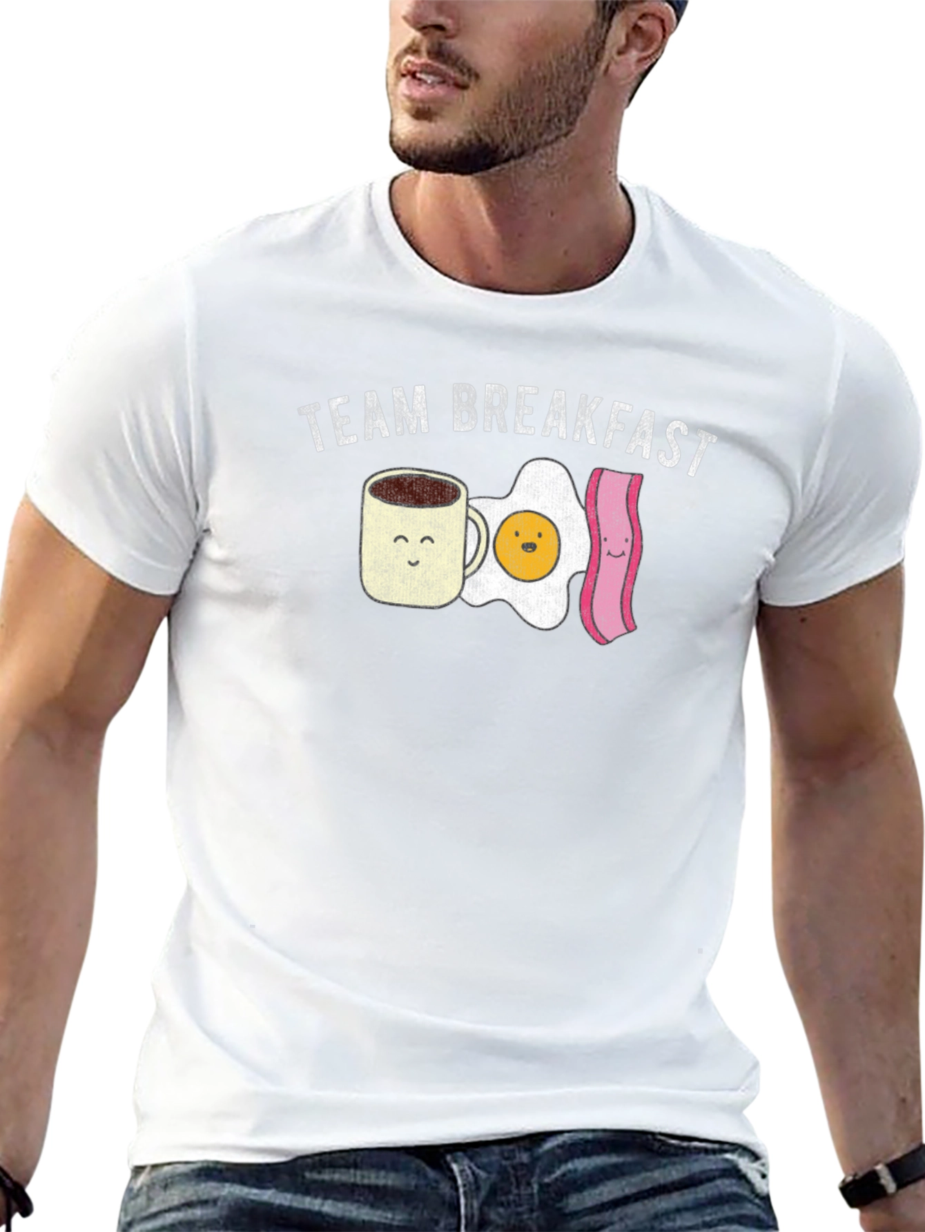 Team Breakfast Graphic T-Shirt