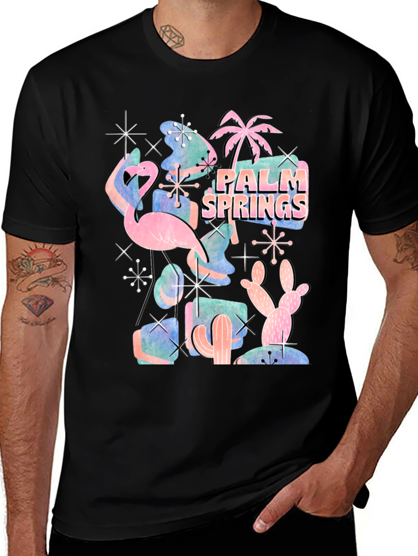 Retro Palm Springs Graphic Tee