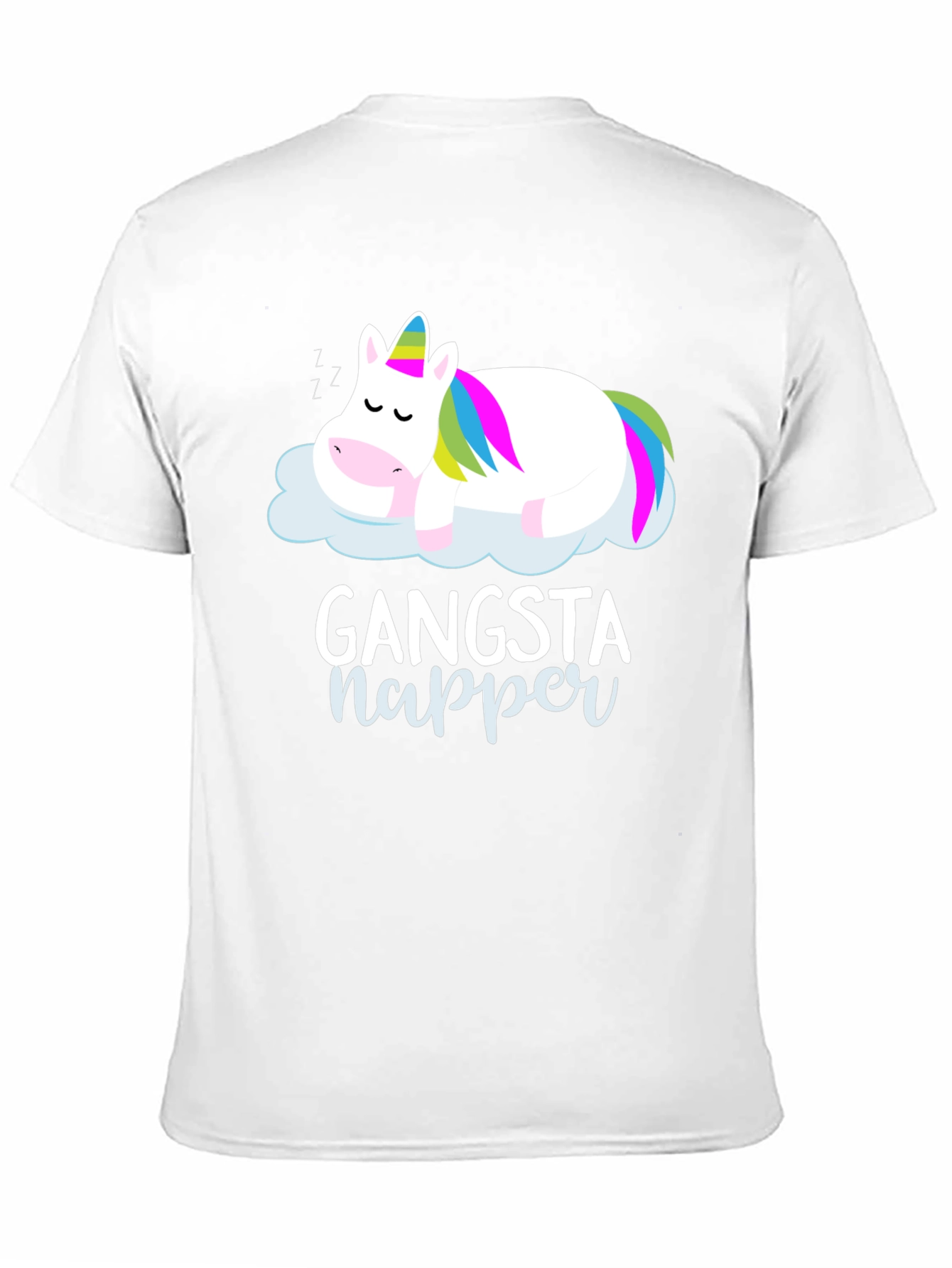 Gangsta Napper Unicorn Graphic T-Shirt