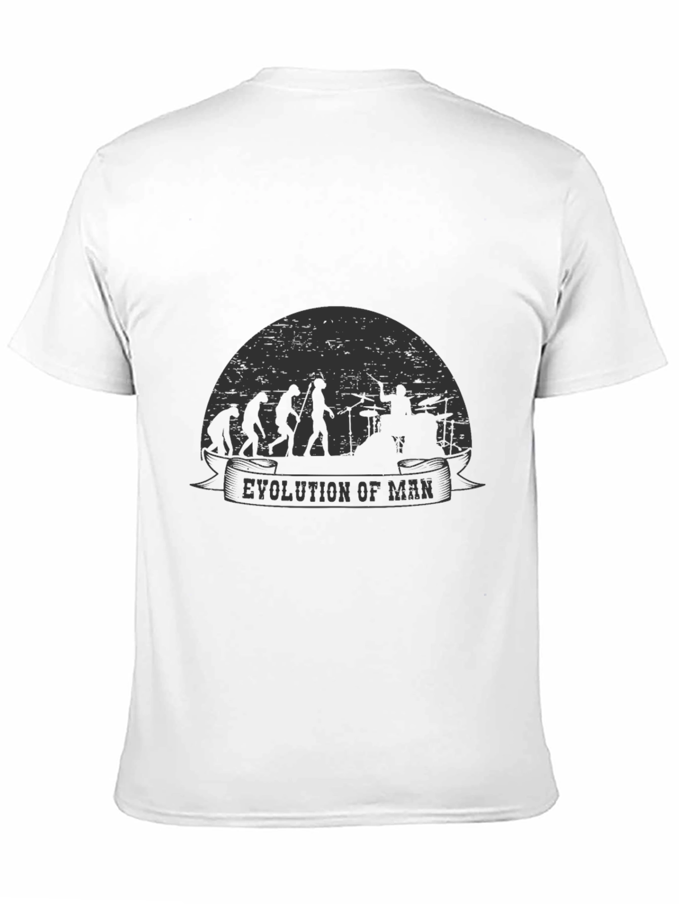 Evolution of Man Drummer T-Shirt - Black