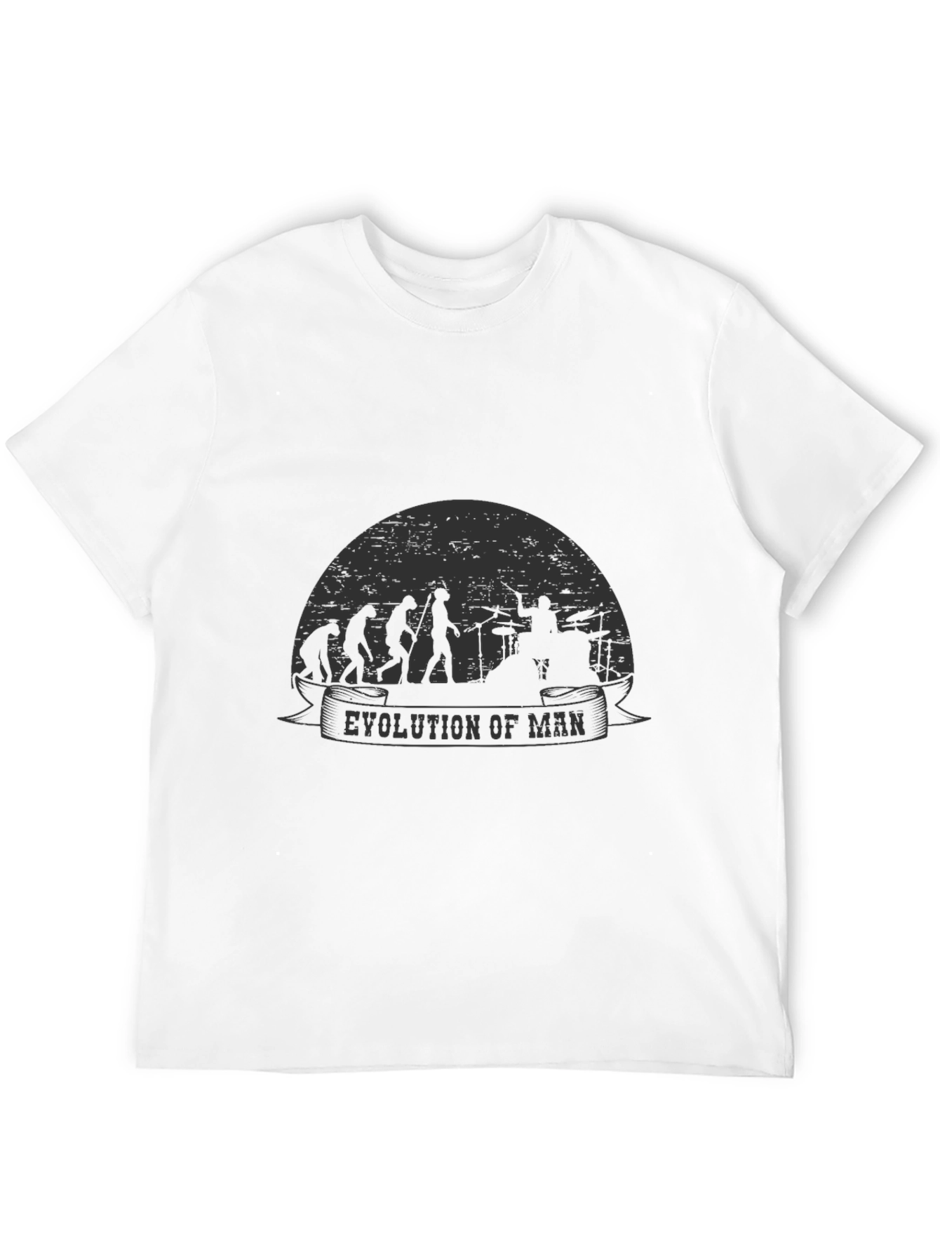 Evolution of Man Drummer T-Shirt - Black