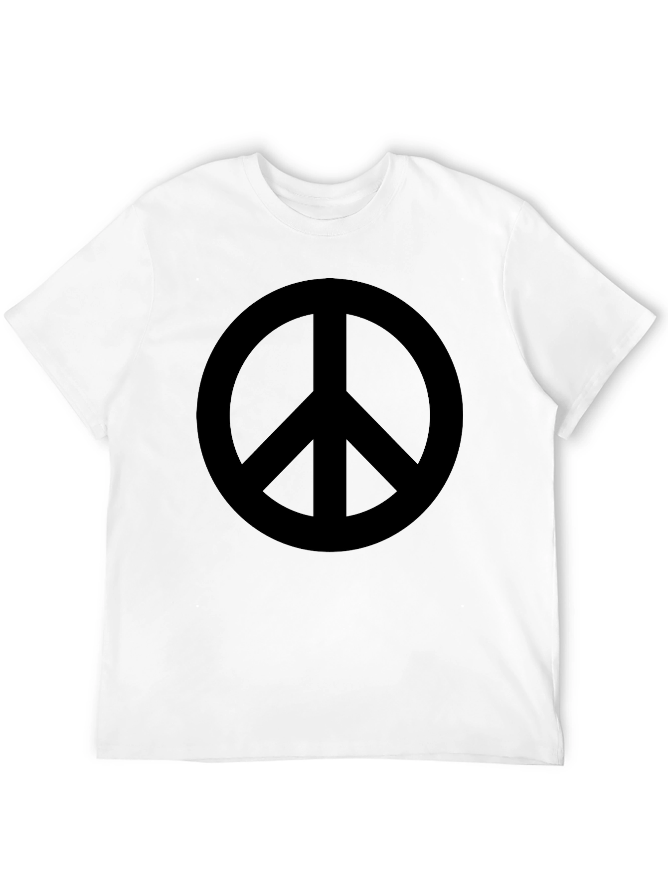 Peace Sign Graphic T-Shirt - Black