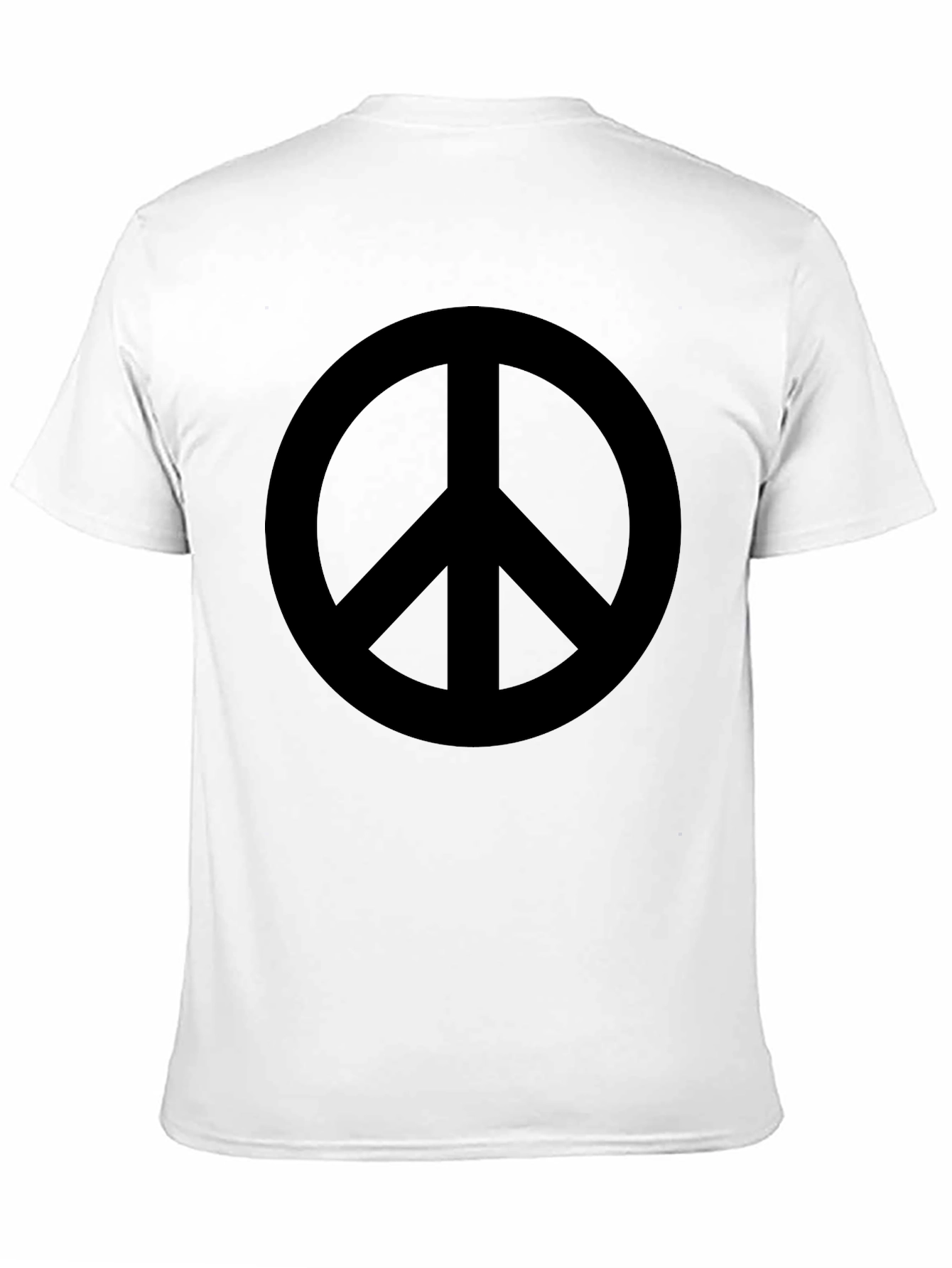 Peace Sign Graphic T-Shirt - Black