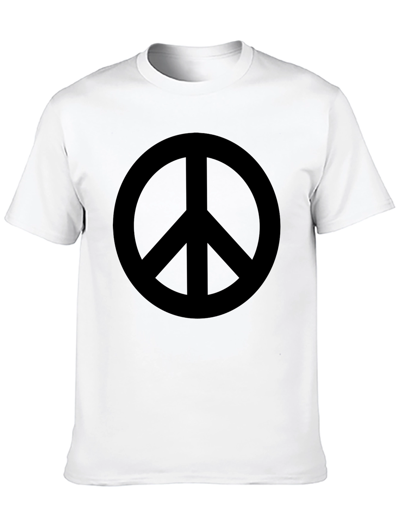 Peace Sign Graphic T-Shirt - Black