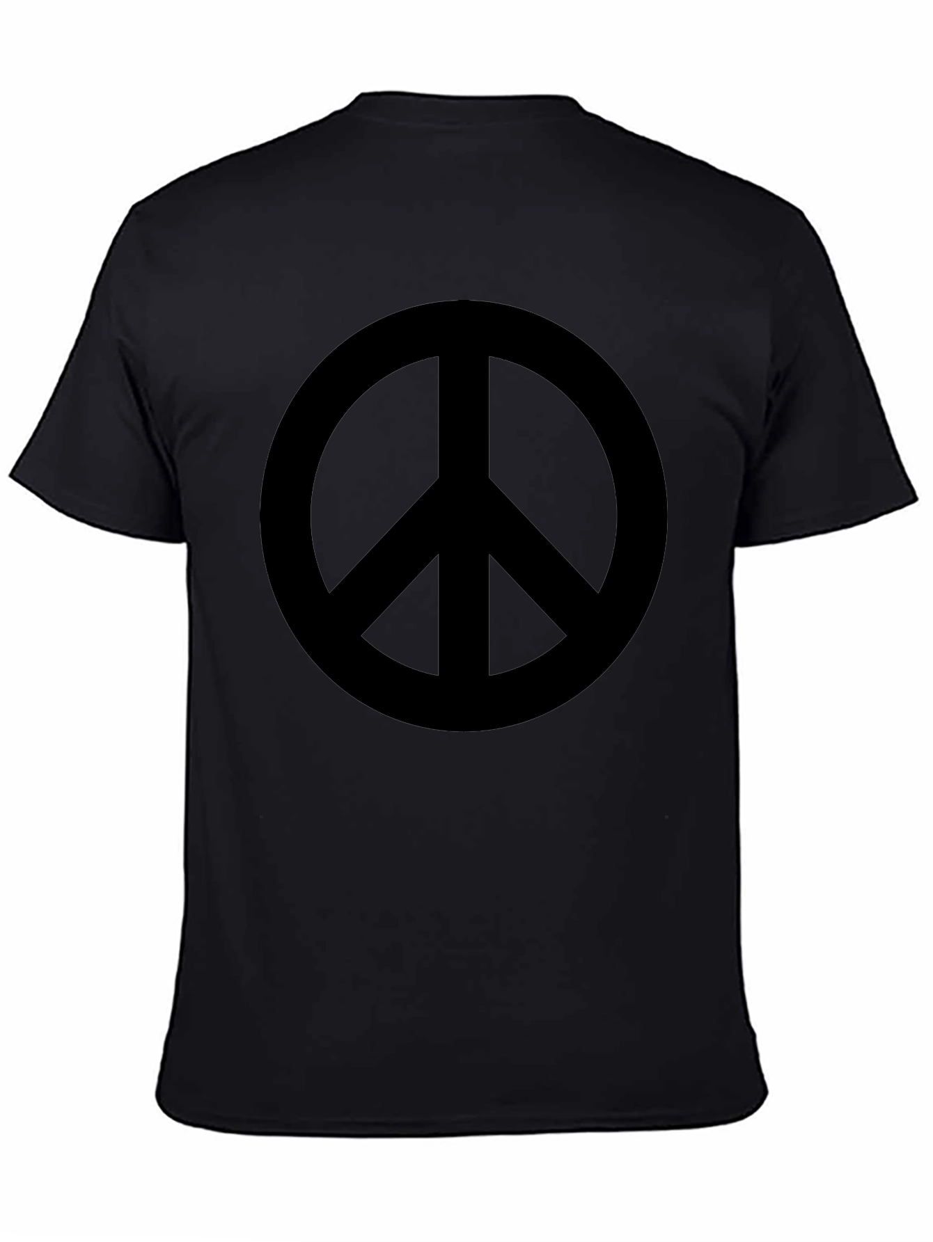 Peace Sign Graphic T-Shirt - Black