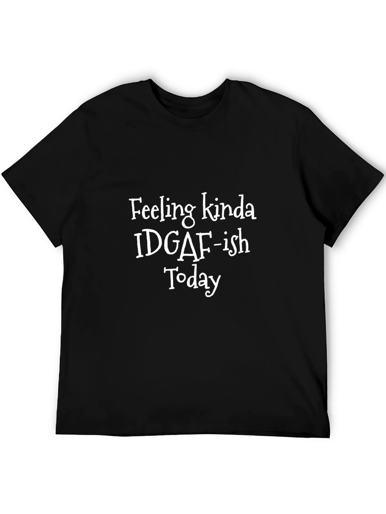 Funny IDGAF-ish Graphic Tee - Black