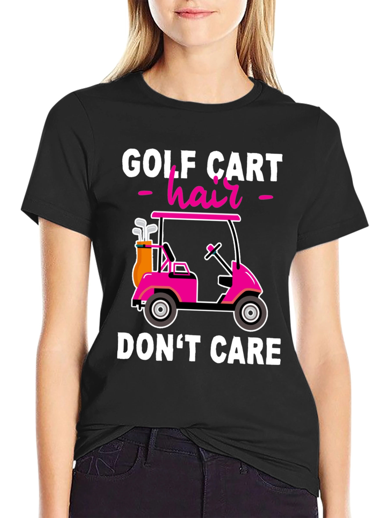 Golf Cart Hair Dont Care T-Shirt