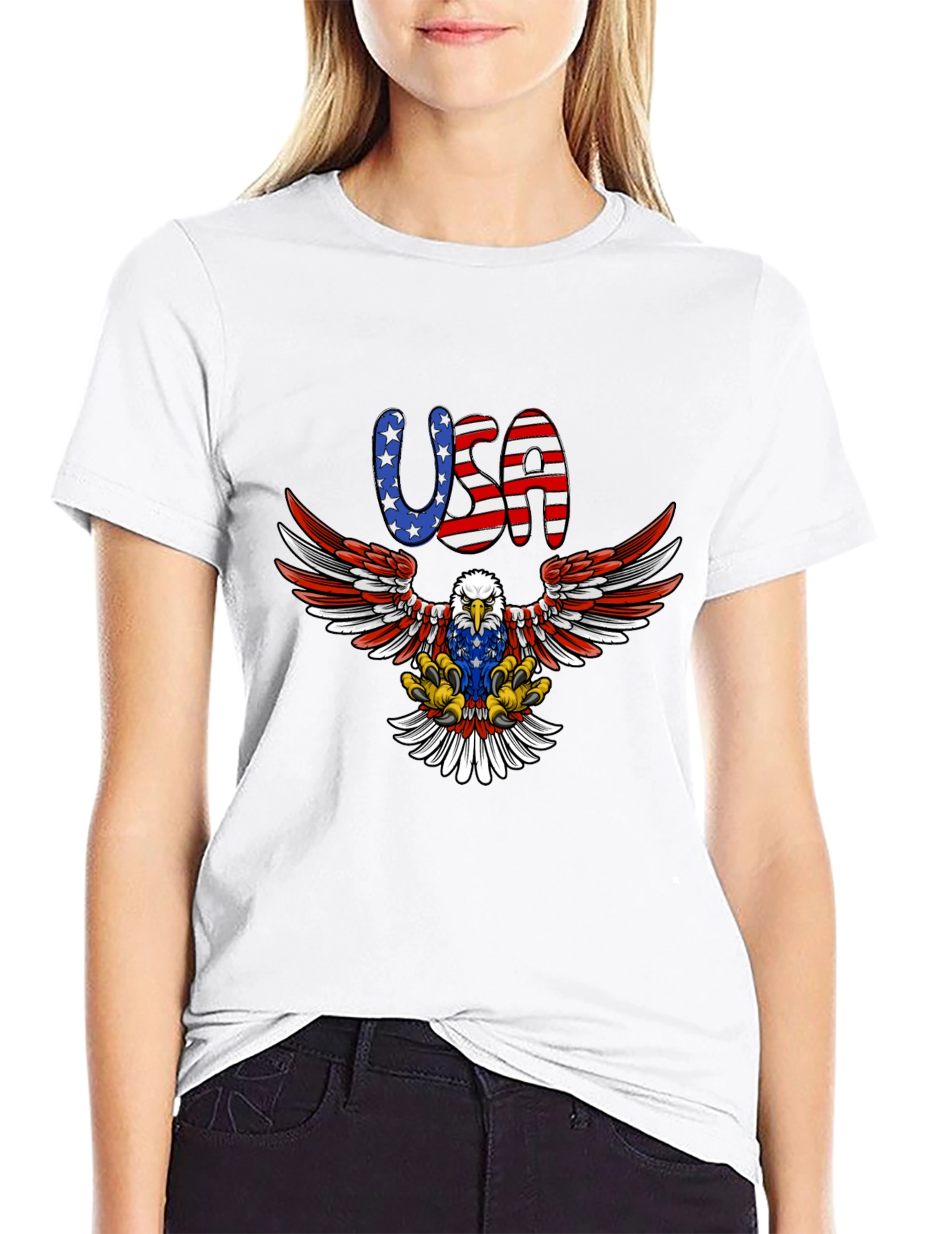 Patriotic USA Eagle Graphic Tee