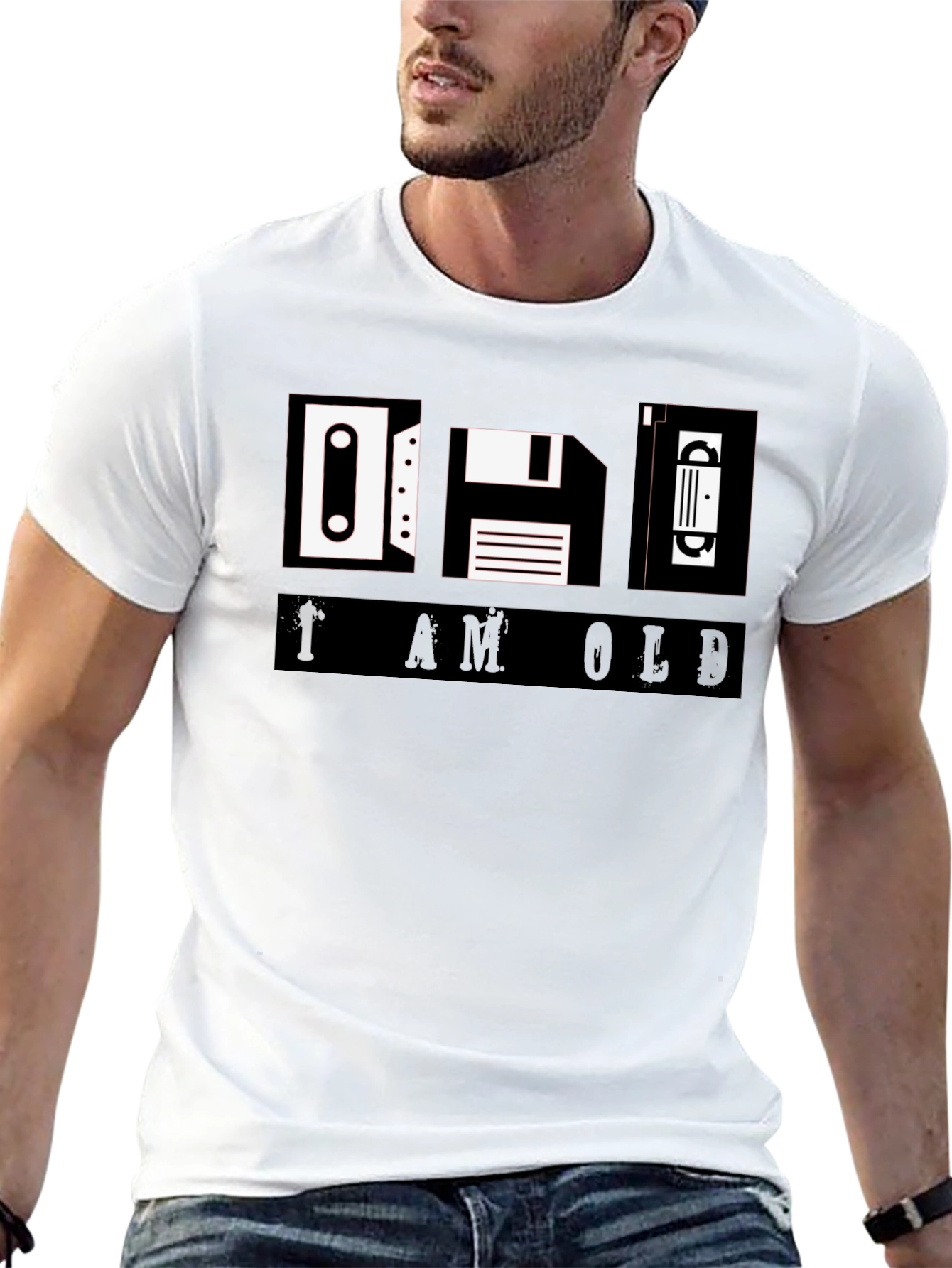 I am Old T-Shirt - Retro Media Icons Tee