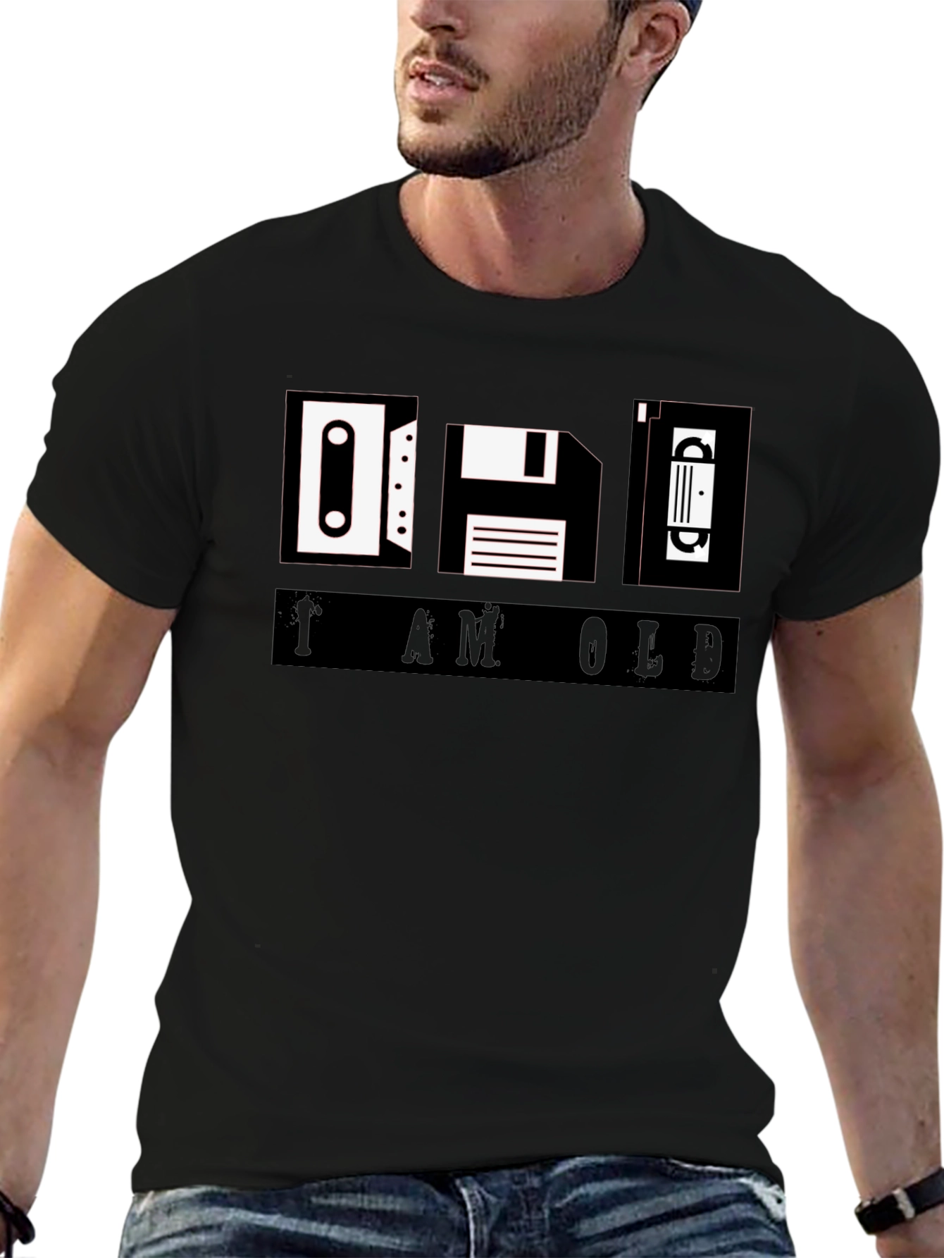 I am Old T-Shirt - Retro Media Icons Tee