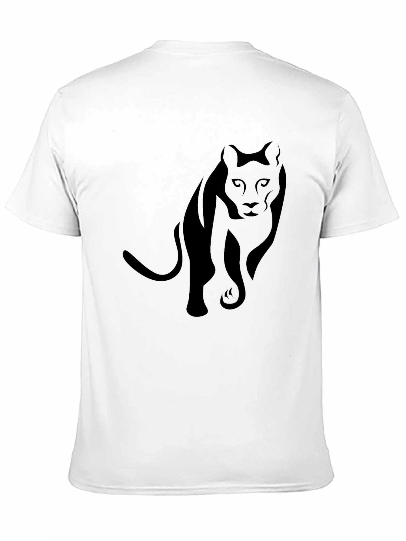 Sleek Black Panther Graphic Tee - Mens Style
