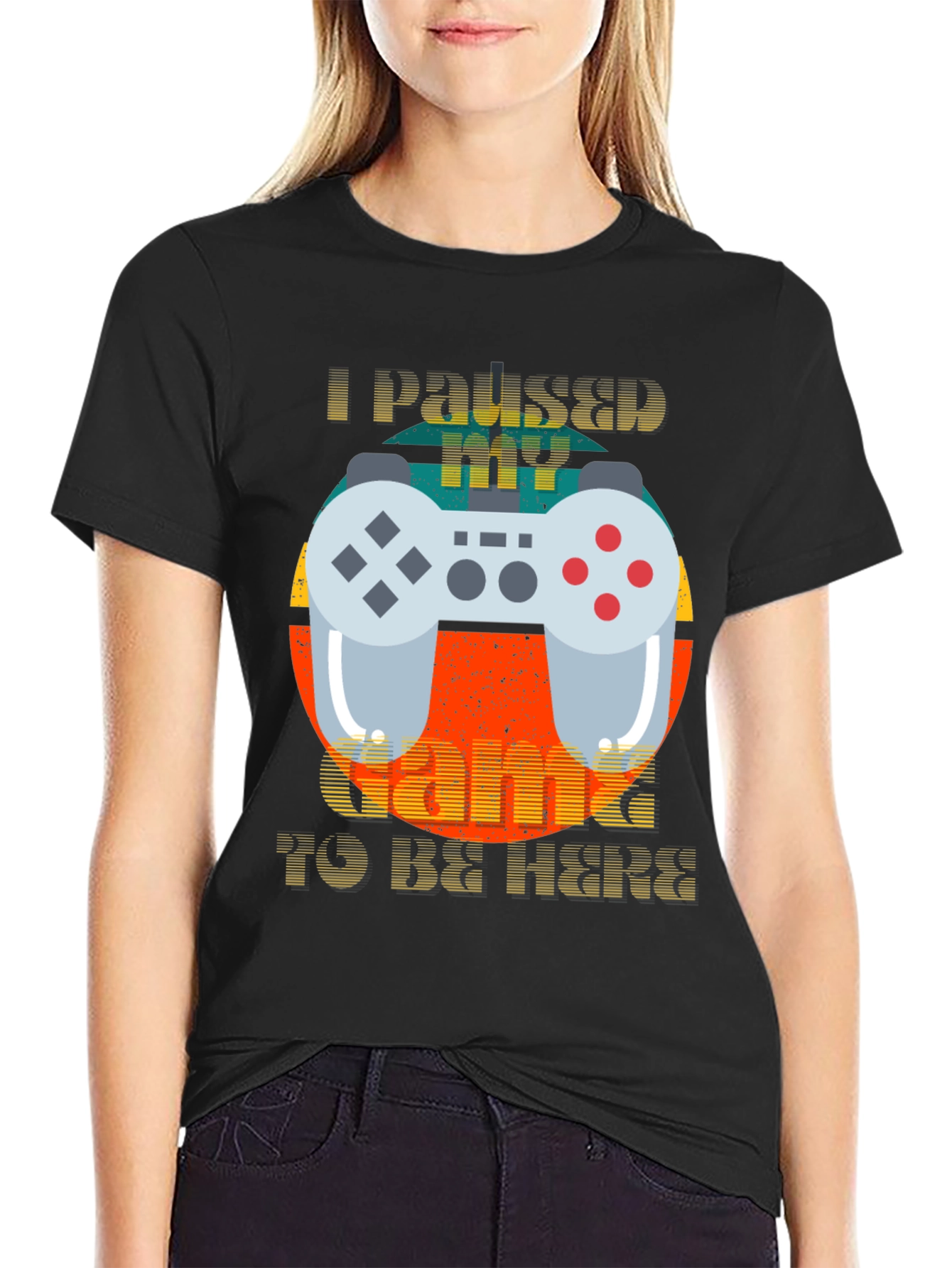 Funny Gamer T-Shirt - I Paused My Game