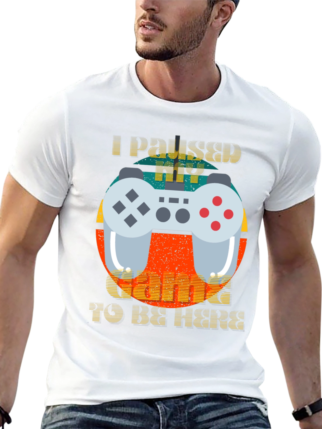 Funny Gamer T-Shirt - I Paused My Game