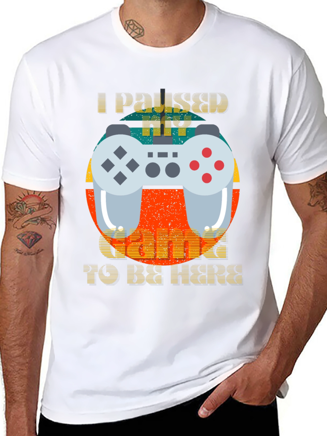 Funny Gamer T-Shirt - I Paused My Game