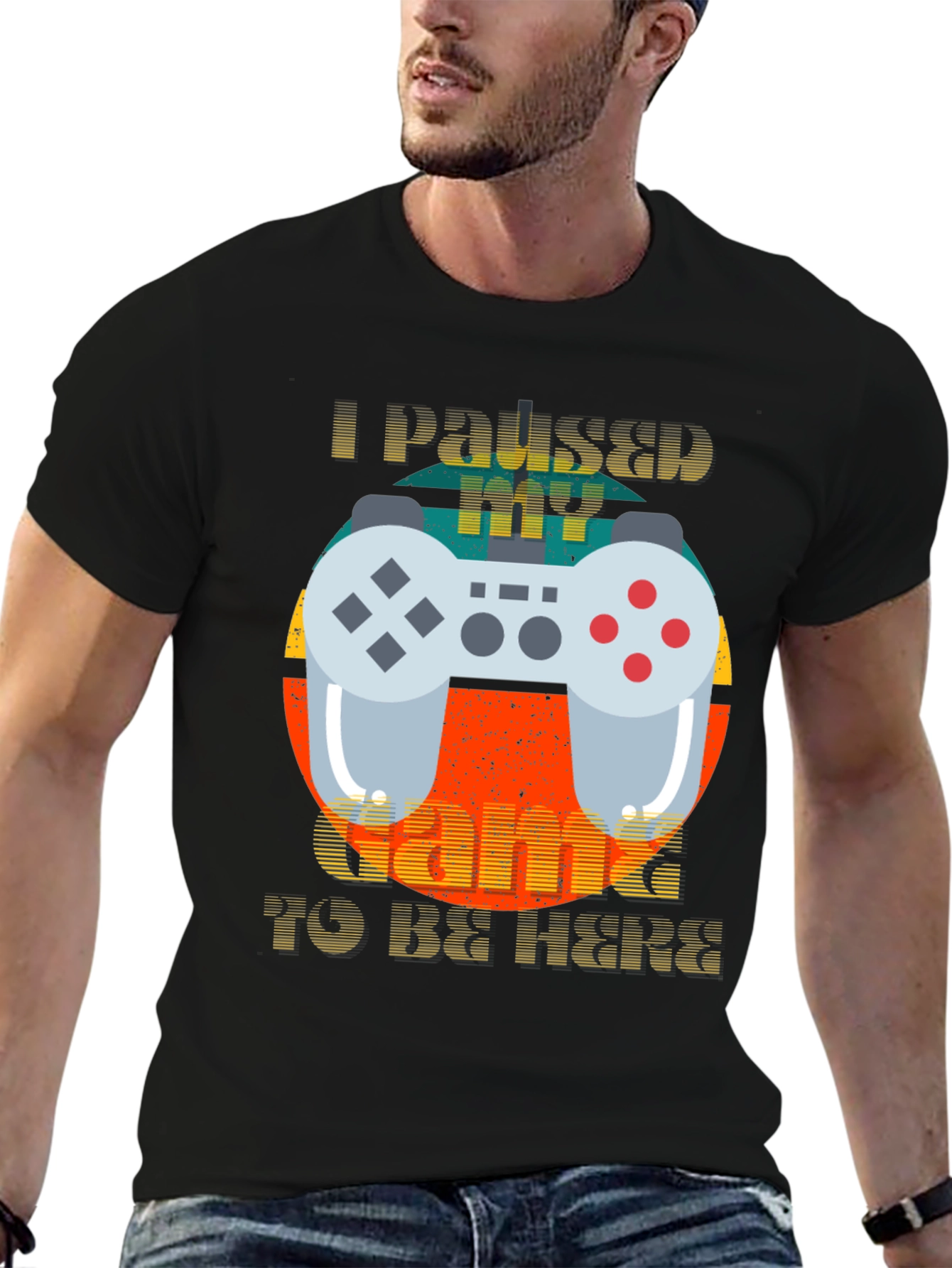 Funny Gamer T-Shirt - I Paused My Game