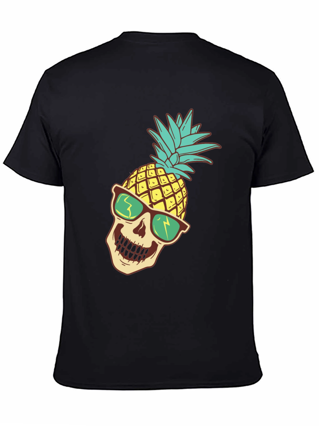Pineapple Skull Graphic T-Shirt