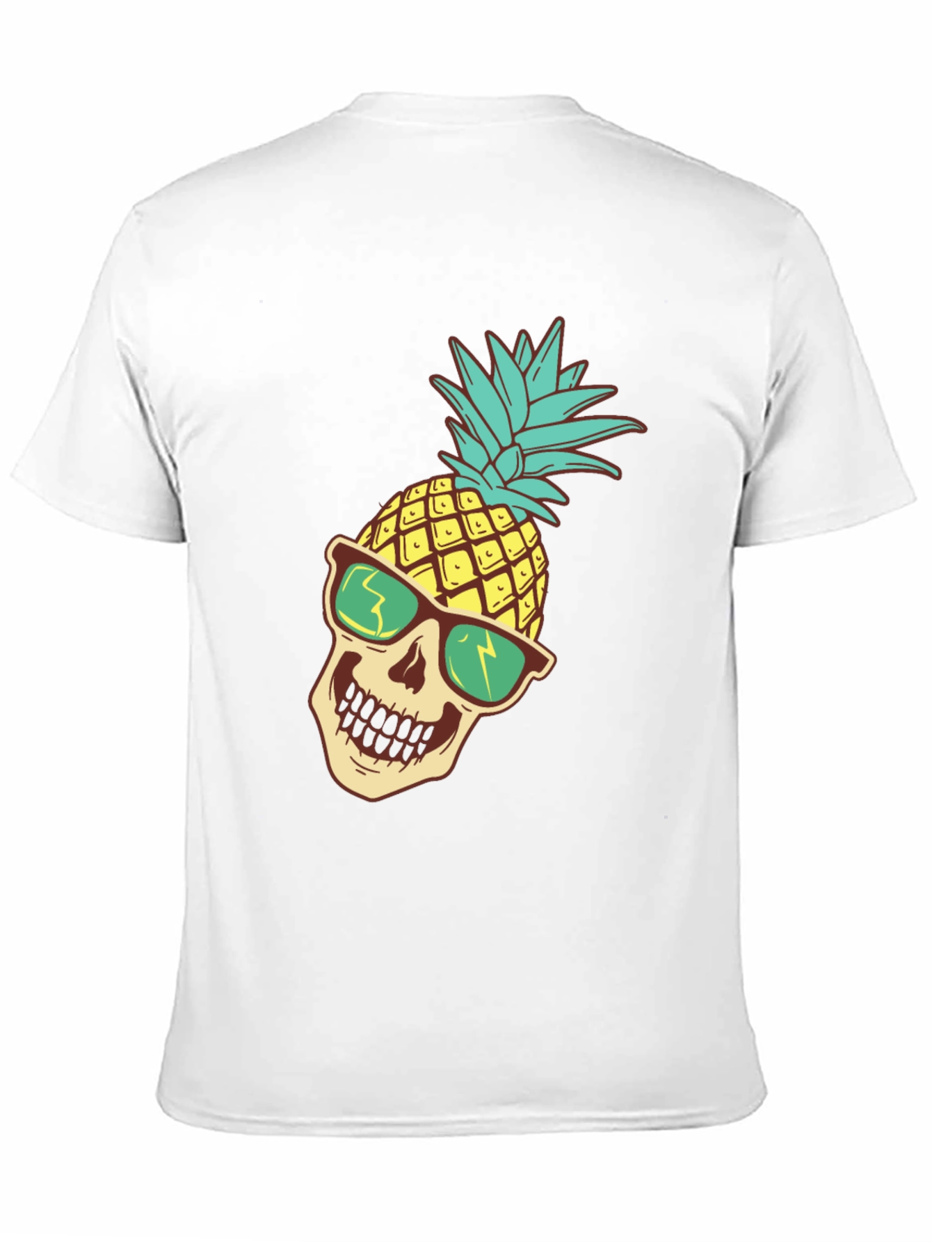 Pineapple Skull Graphic T-Shirt