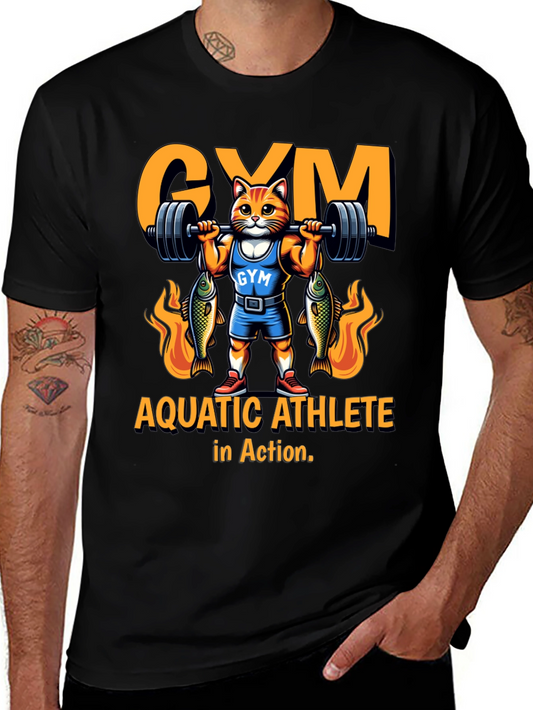 Aquatic Athlete Cat Gym T-Shirt