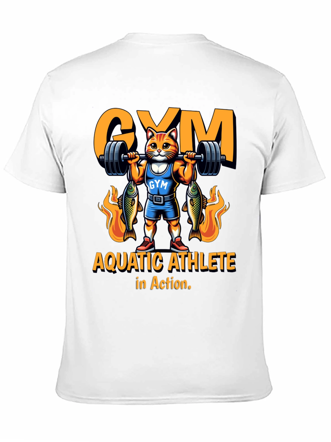Aquatic Athlete Cat Gym T-Shirt