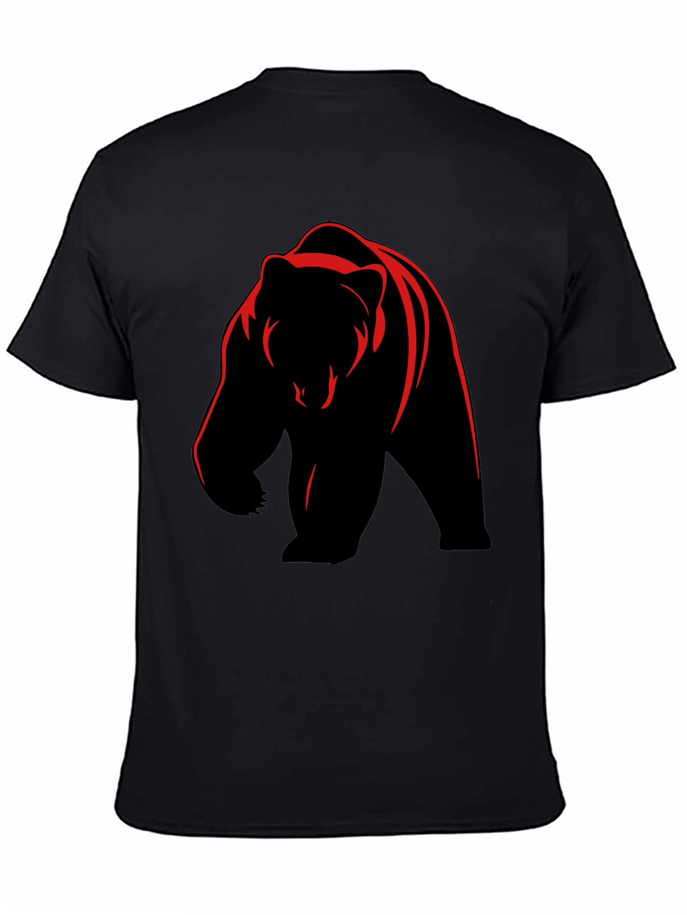 Bear Graphic Tee - Bold Animal Print T-Shirt