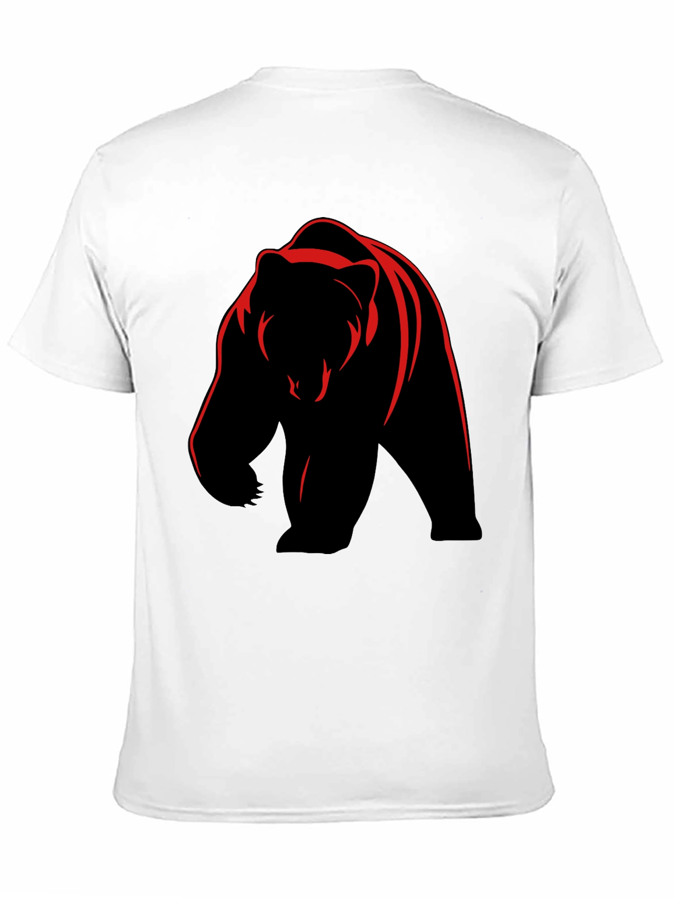 Bear Graphic Tee - Bold Animal Print T-Shirt