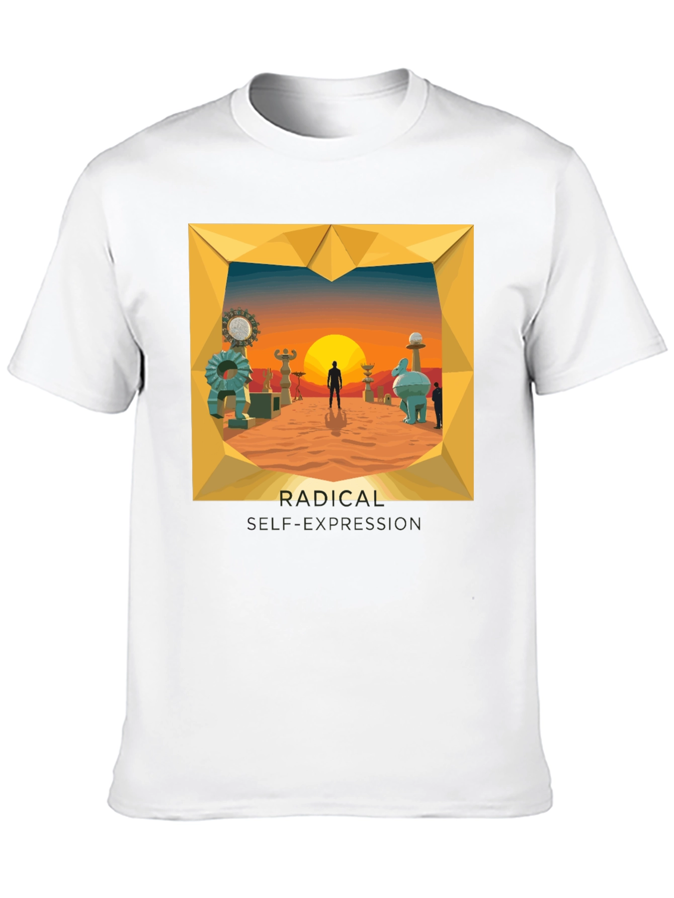 Radical Elf Expression Graphic Tee - Black Cotton