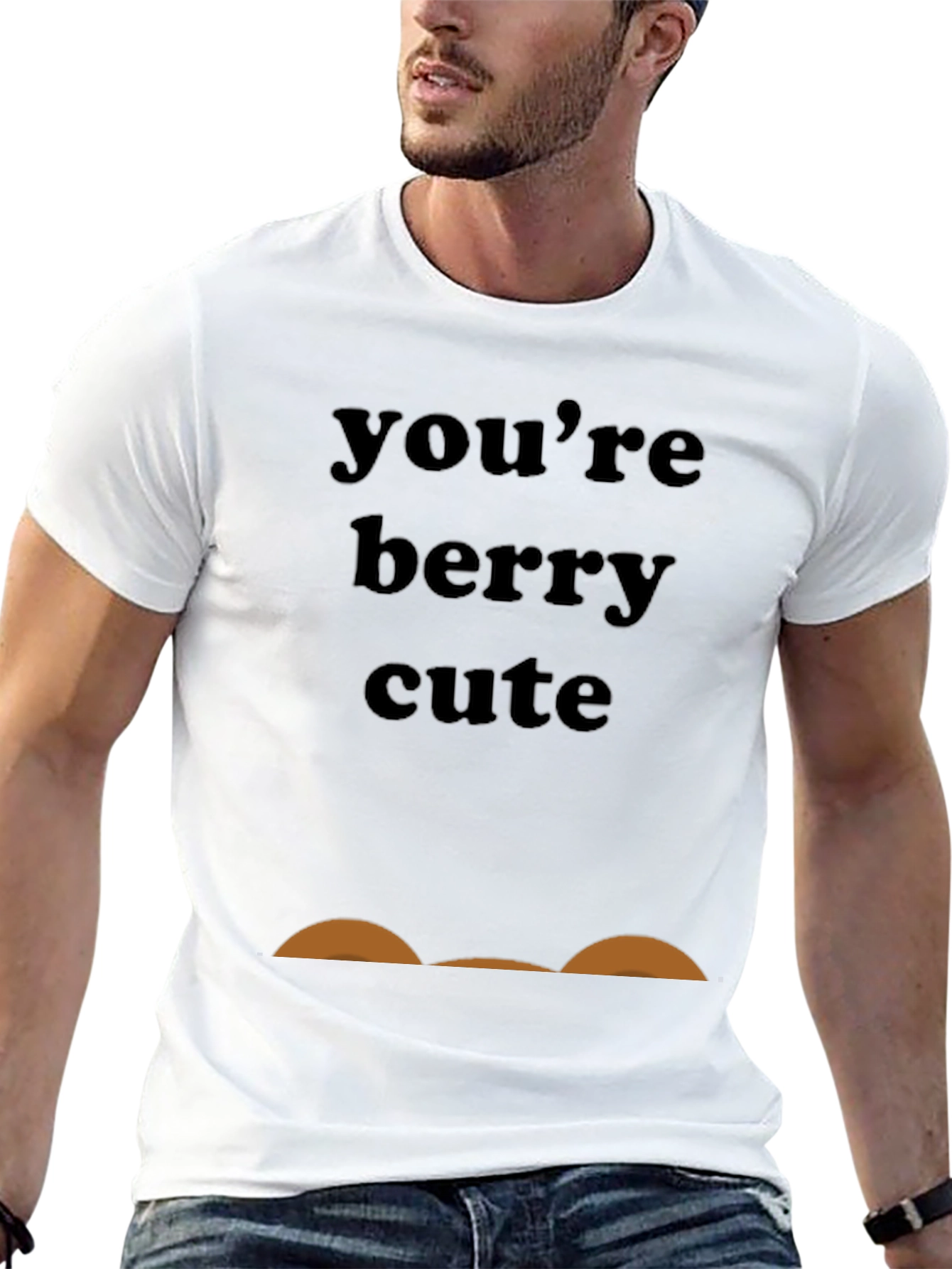 Youre Berry Cute Black Graphic Tee