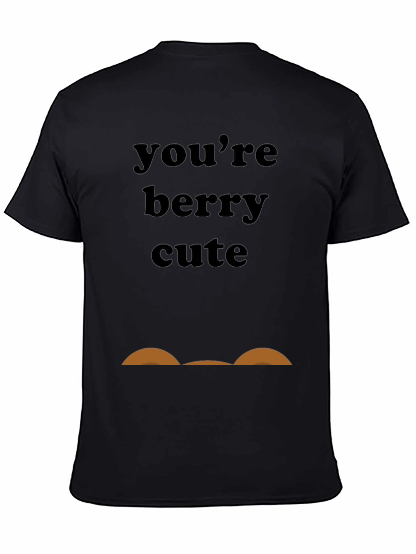 Youre Berry Cute Black Graphic Tee