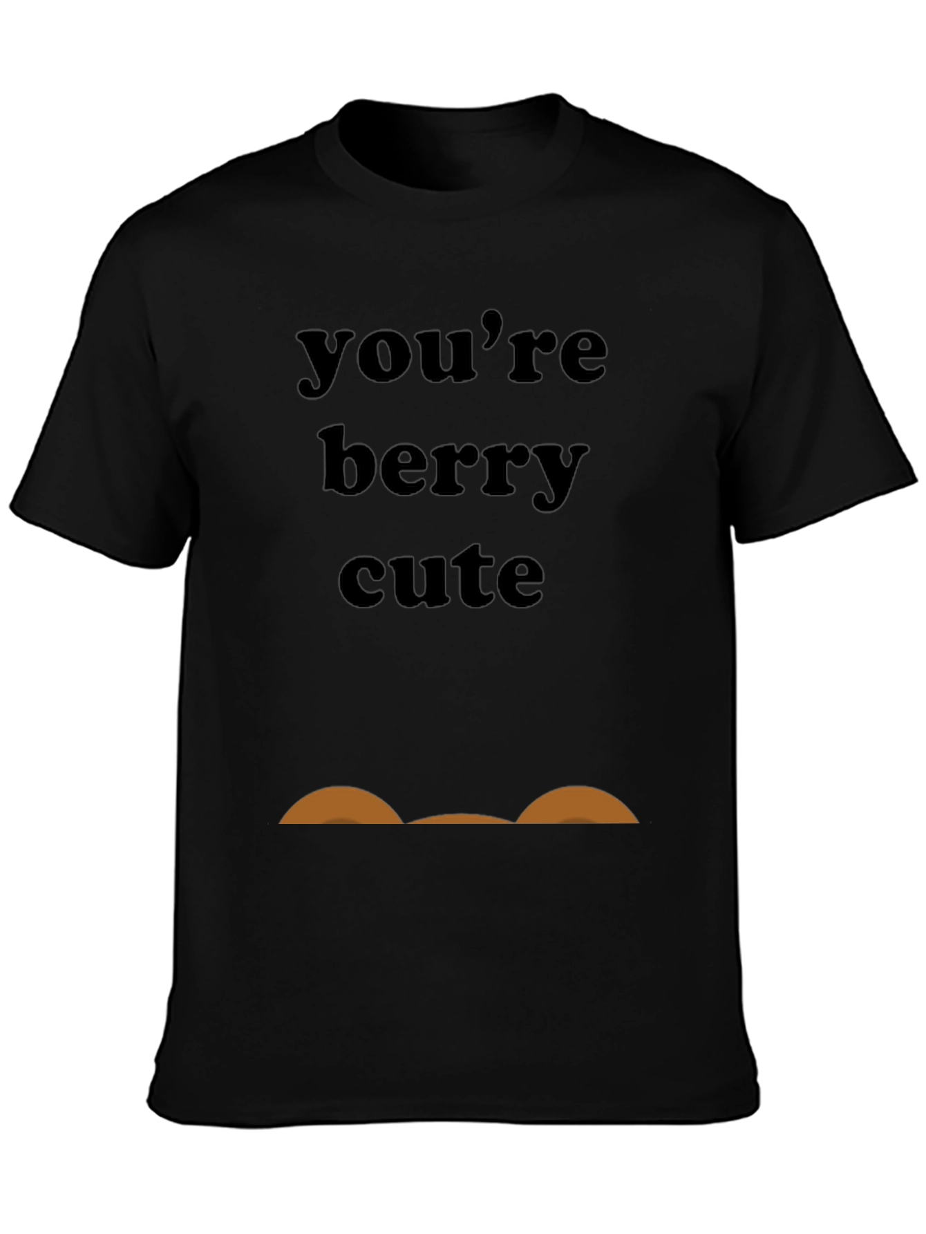 Youre Berry Cute Black Graphic Tee
