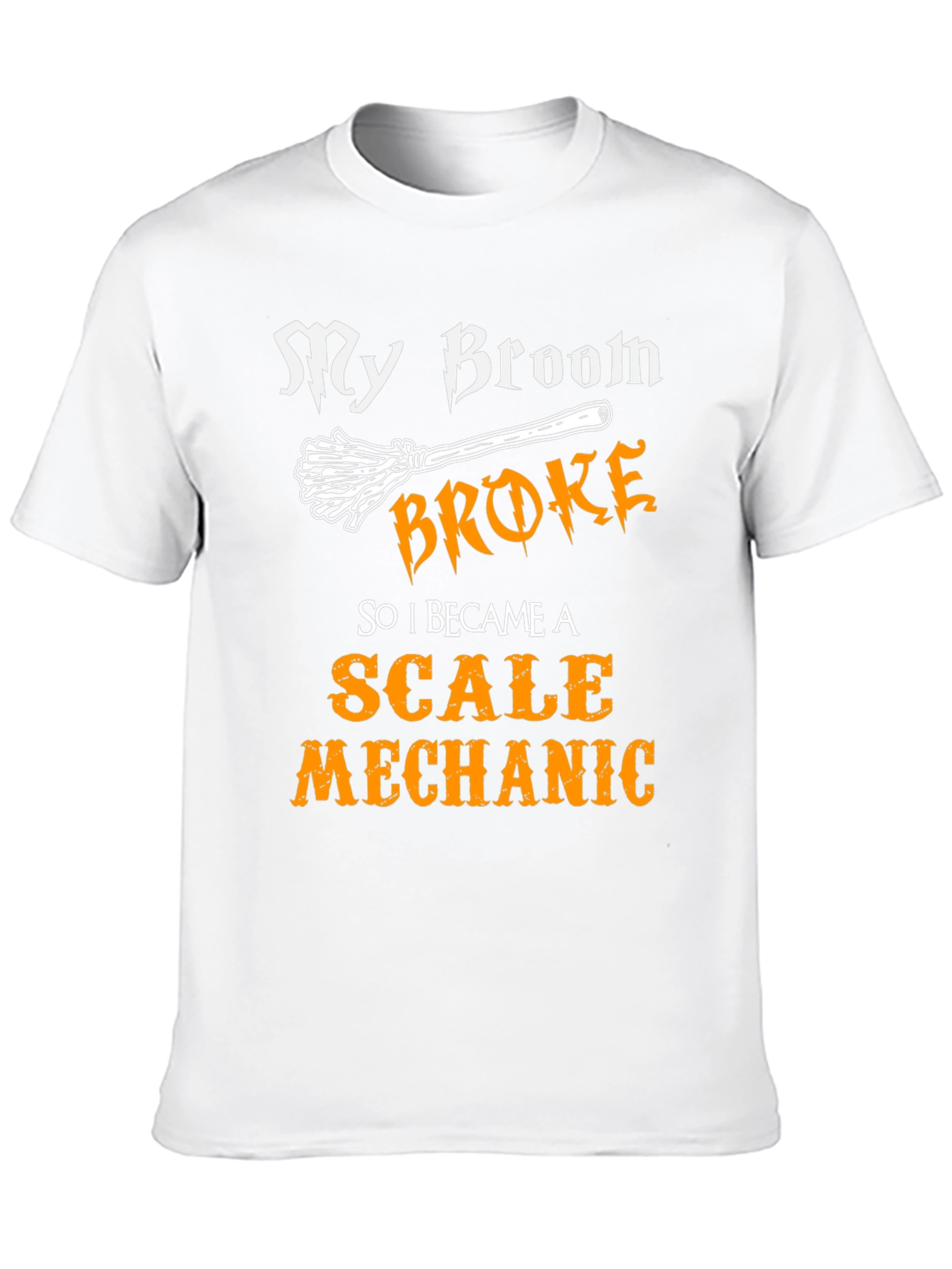 Scale Mechanic Graphic T-Shirt - Broomstick Humor