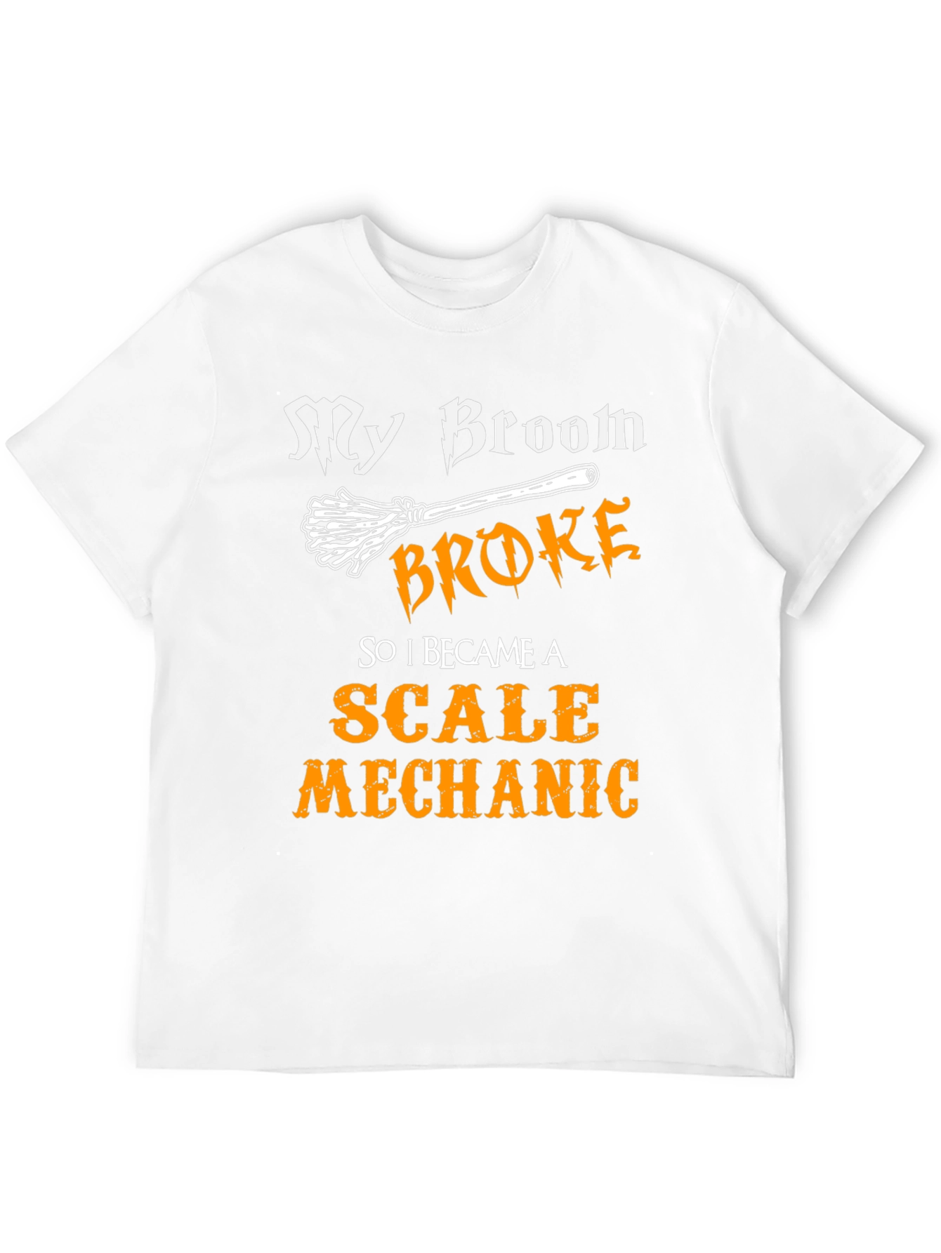 Scale Mechanic Graphic T-Shirt - Broomstick Humor