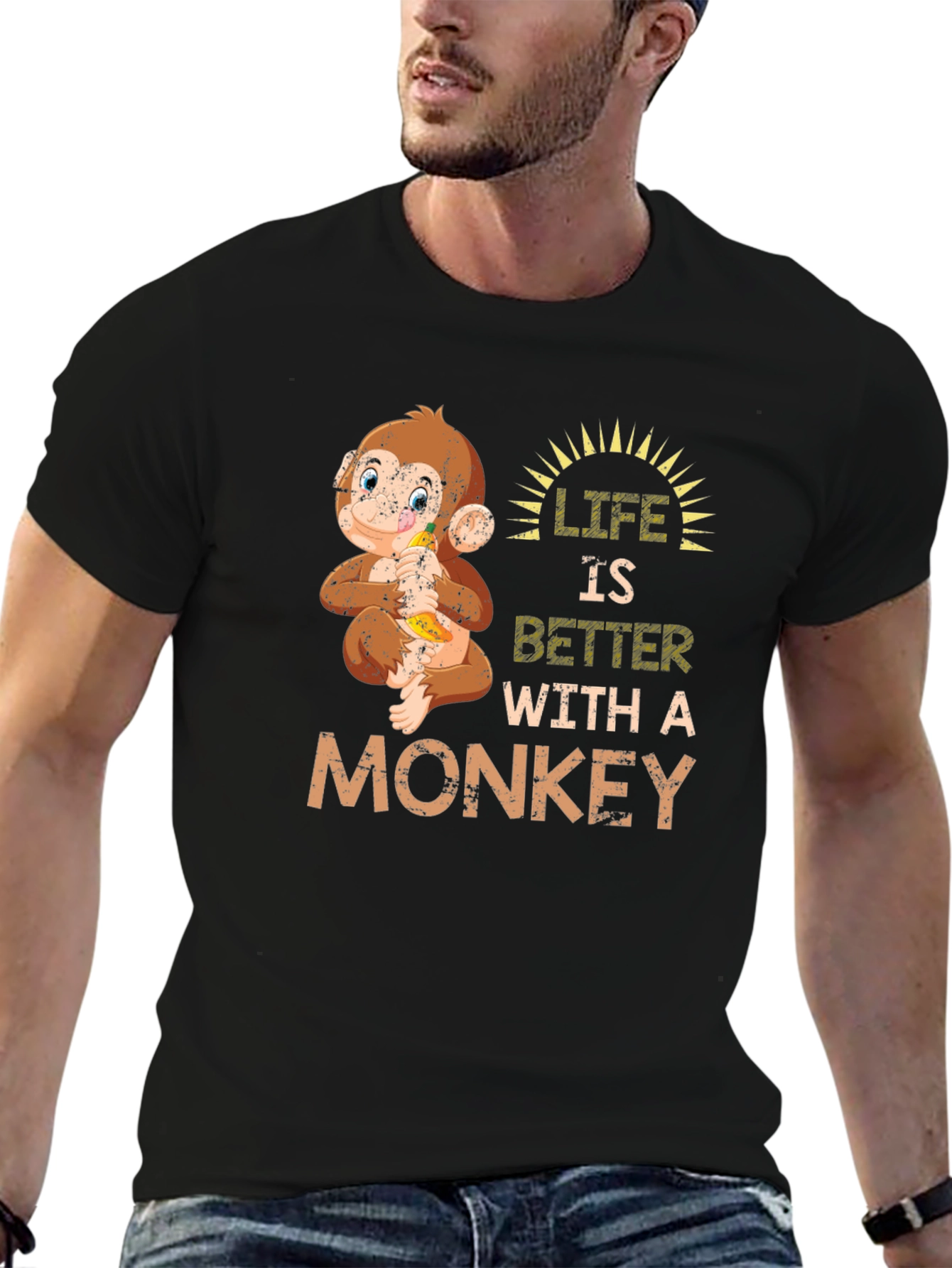 Life is Better with a Monkey T-Shirt